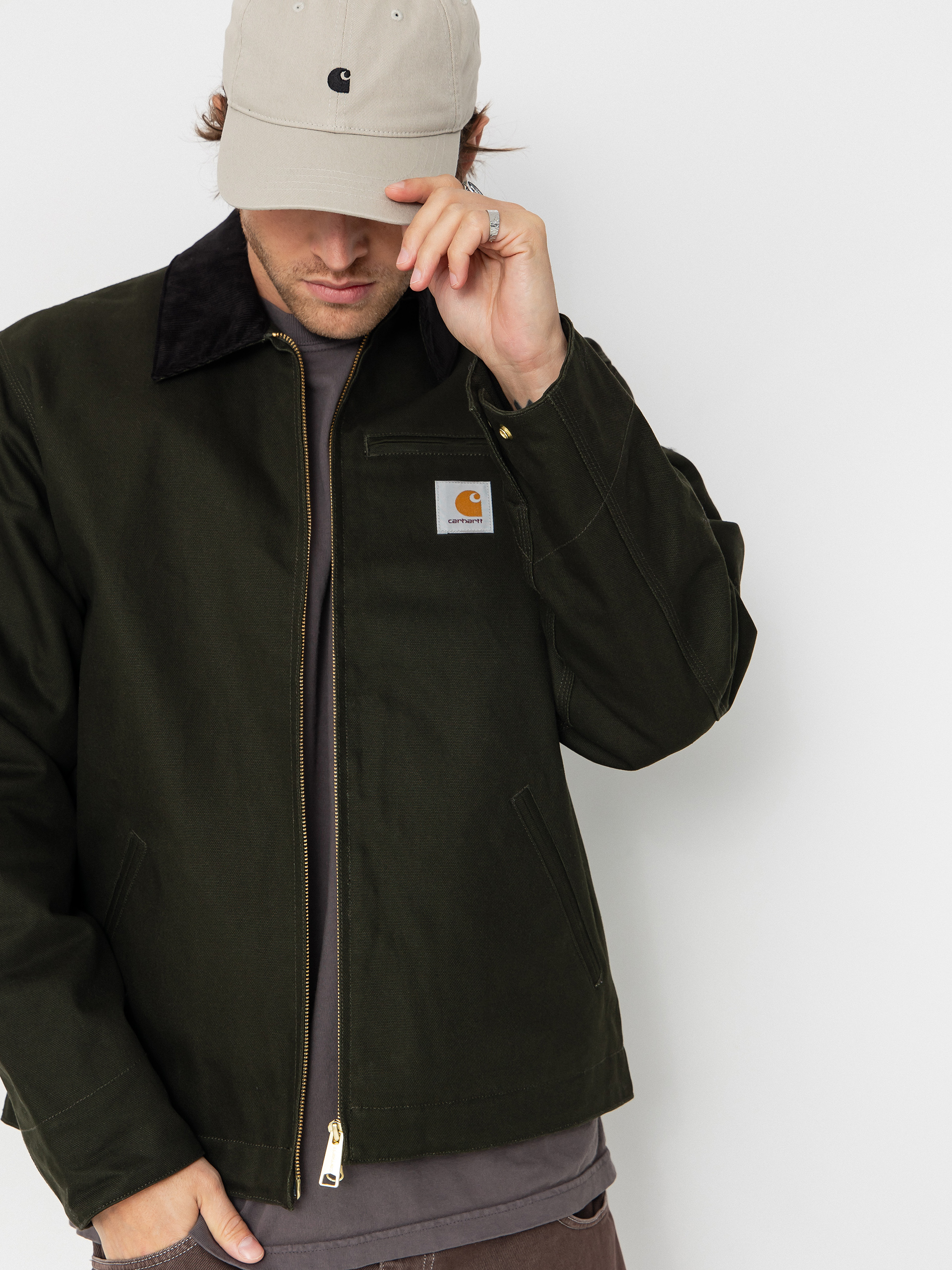 Carhartt WIP Jacket Detroit - green (olive/black/rigid)