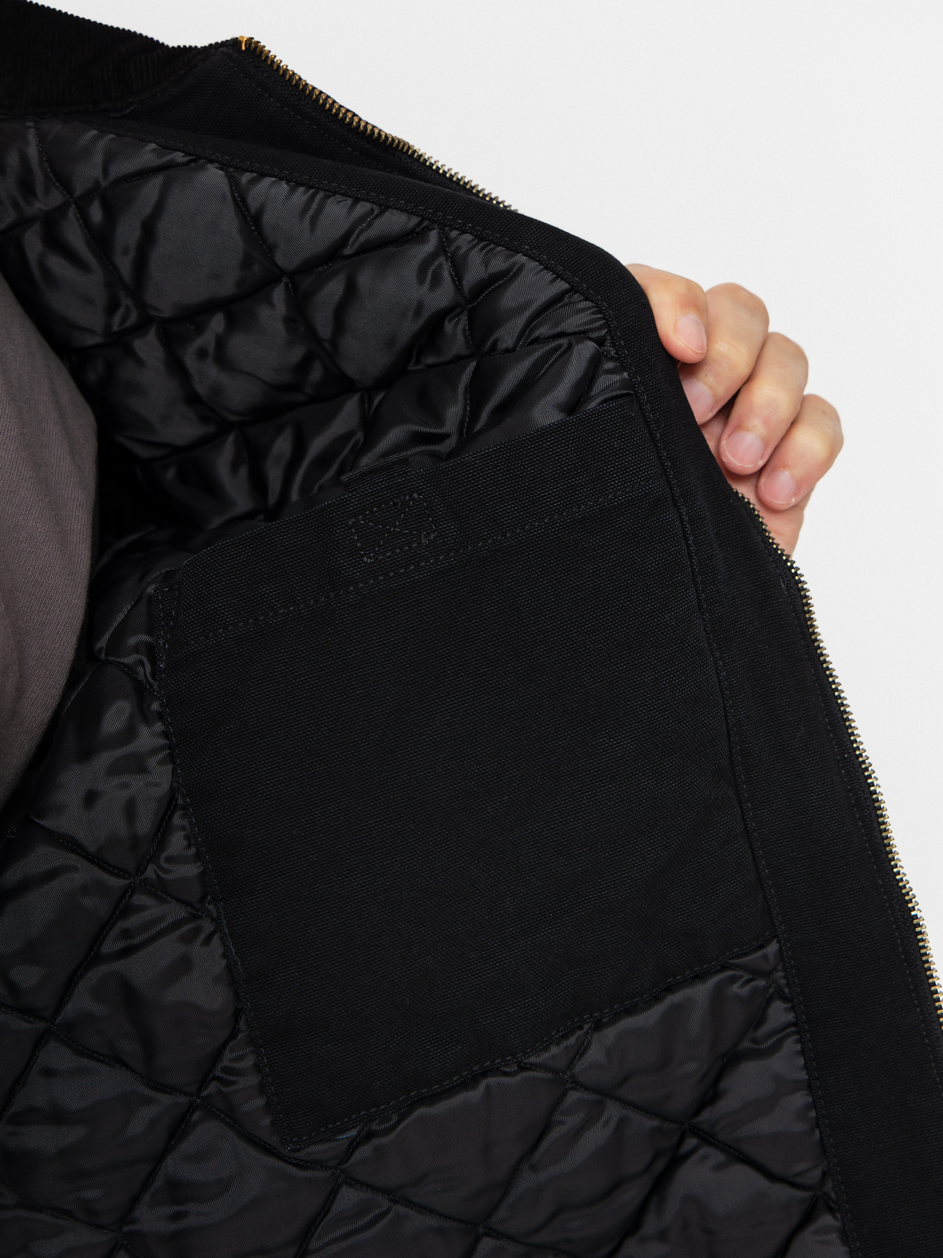 Carhartt WIP Jacket OG Detroit (black/black/stone canvas)