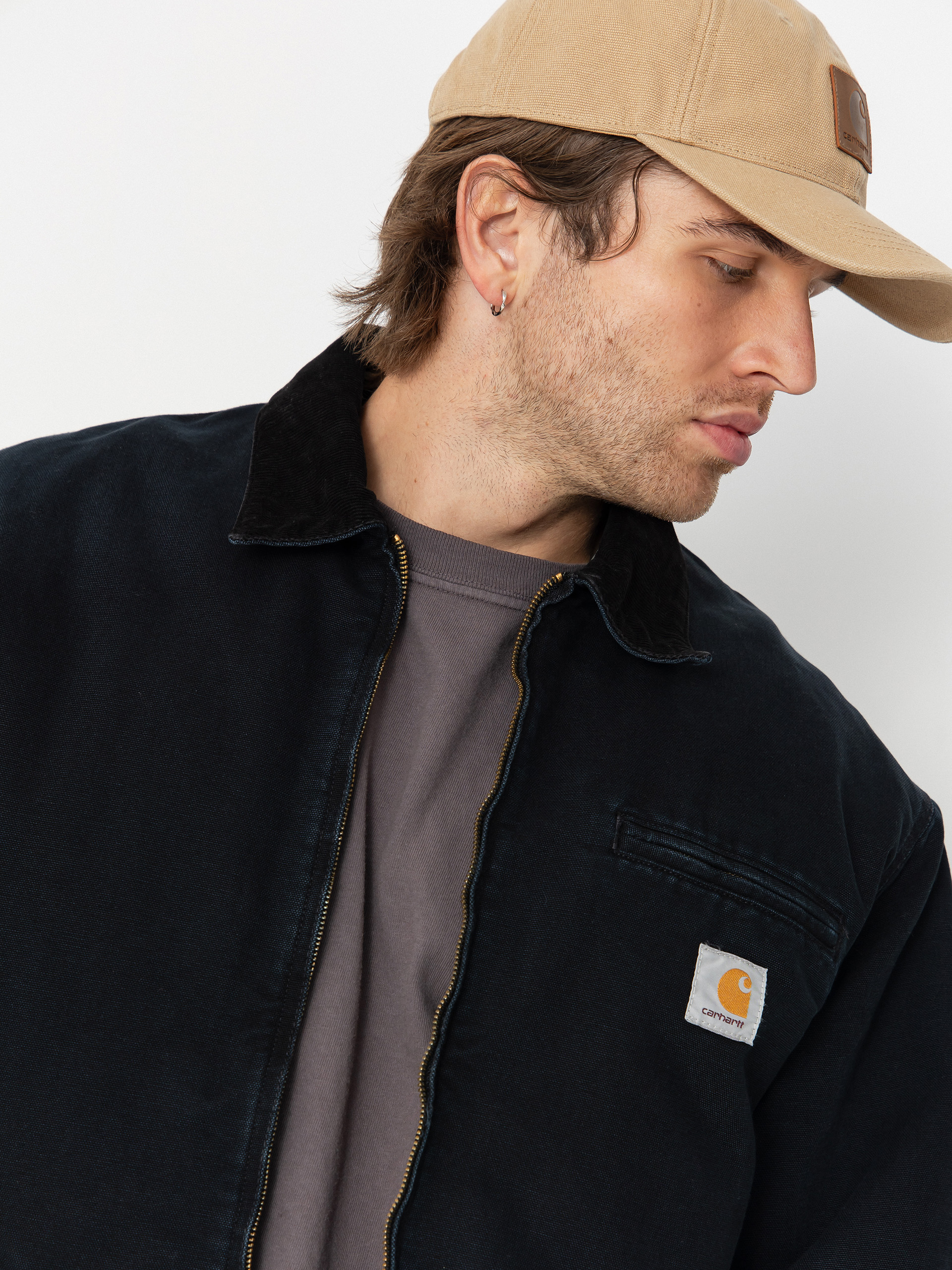 Carhartt WIP Jacket OG Detroit (black/black/stone canvas)