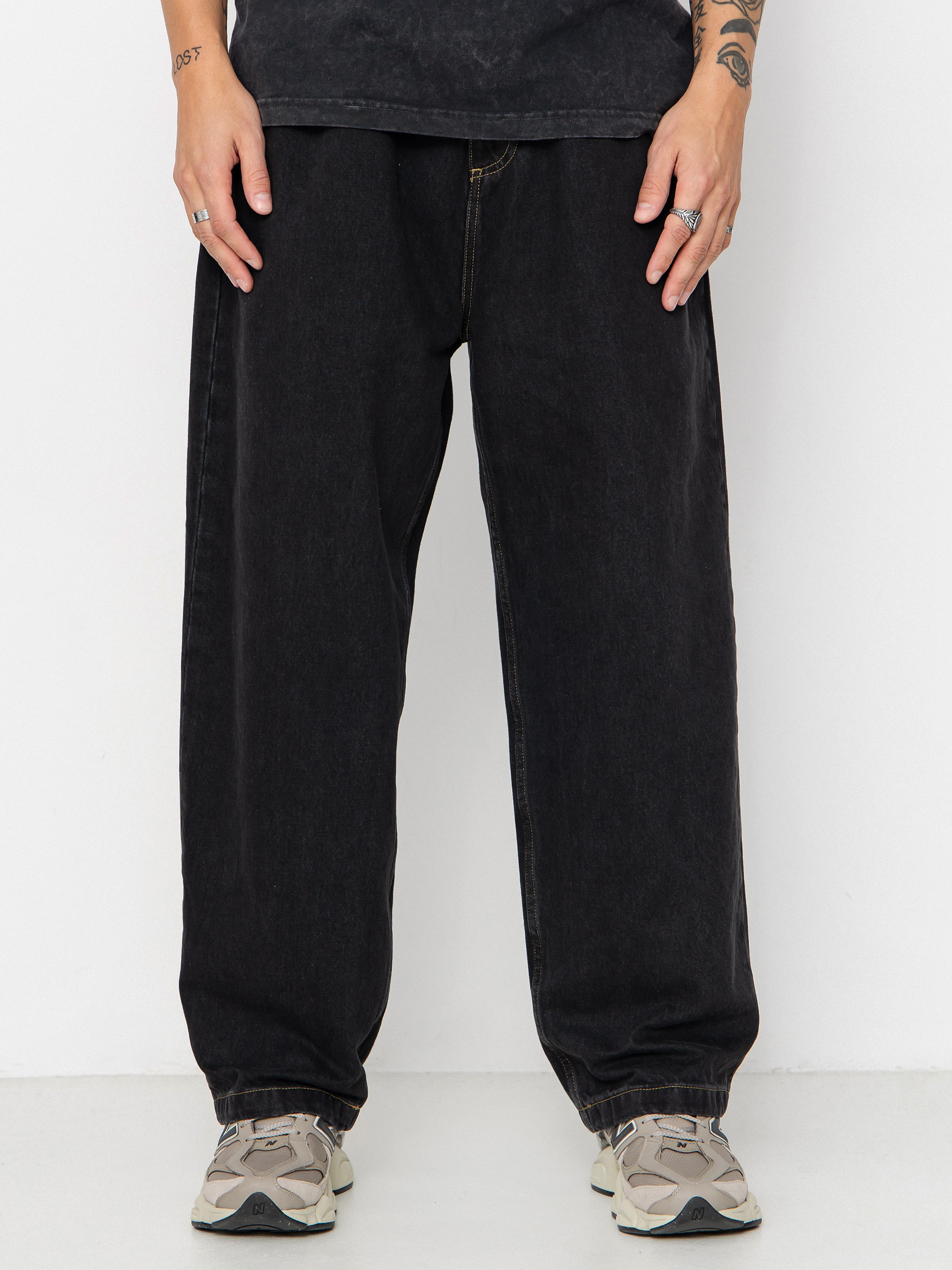 Carhartt WIP Brandon Pants - black (black/stone washed)