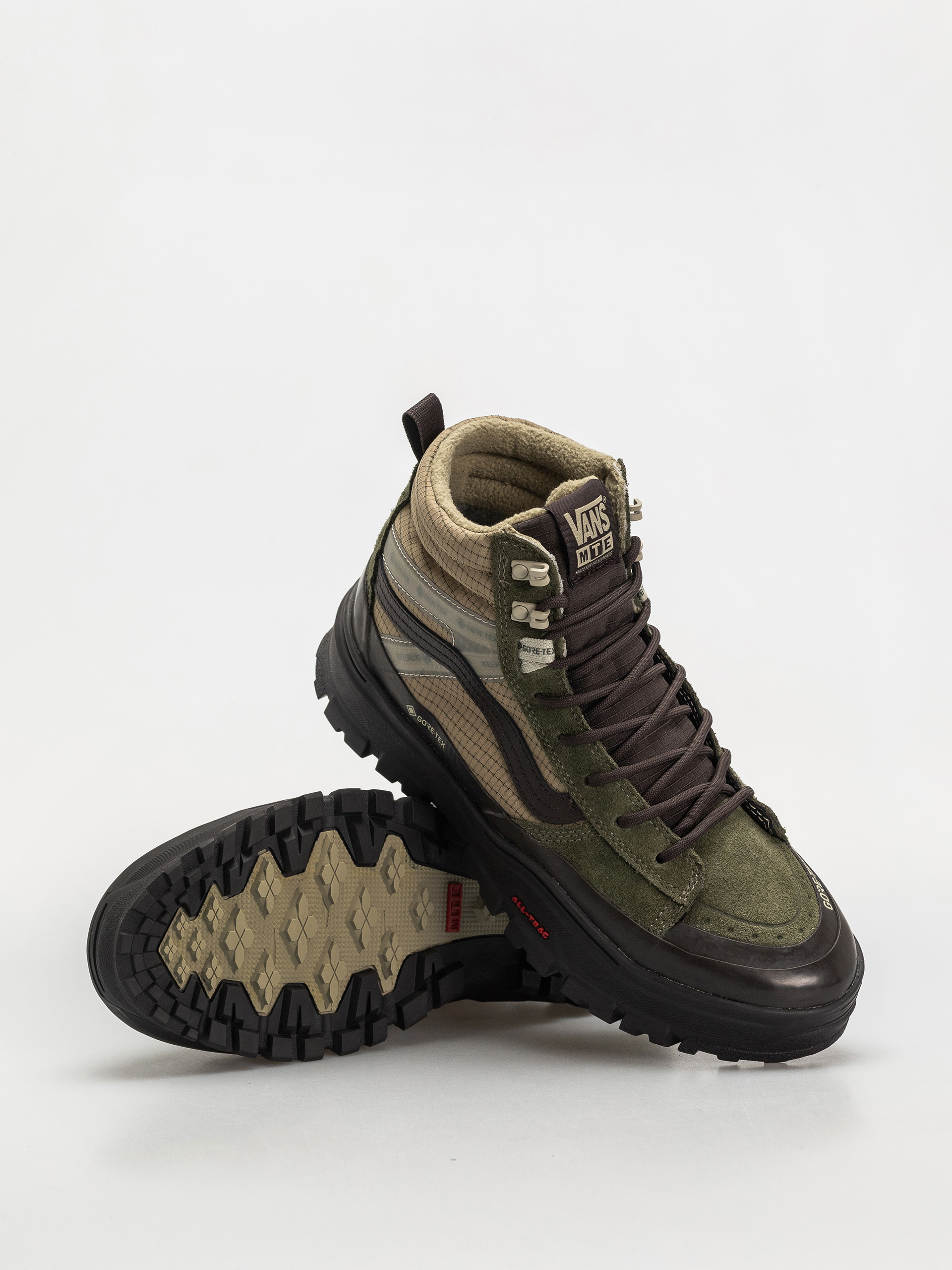 Vans Mte Sk8 Hi Gore Tex Insulated Shoes (dark green/dark brown)