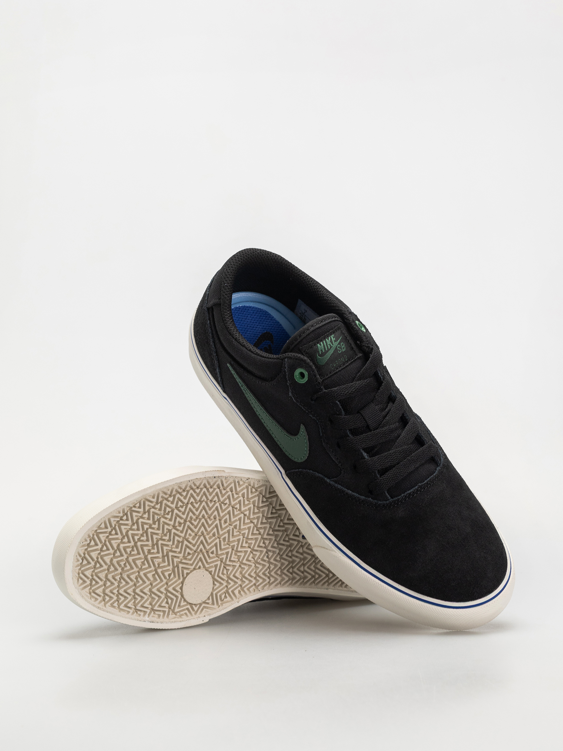 Nike SB Chron 2 Schuhe (black/fir sail racer blue)