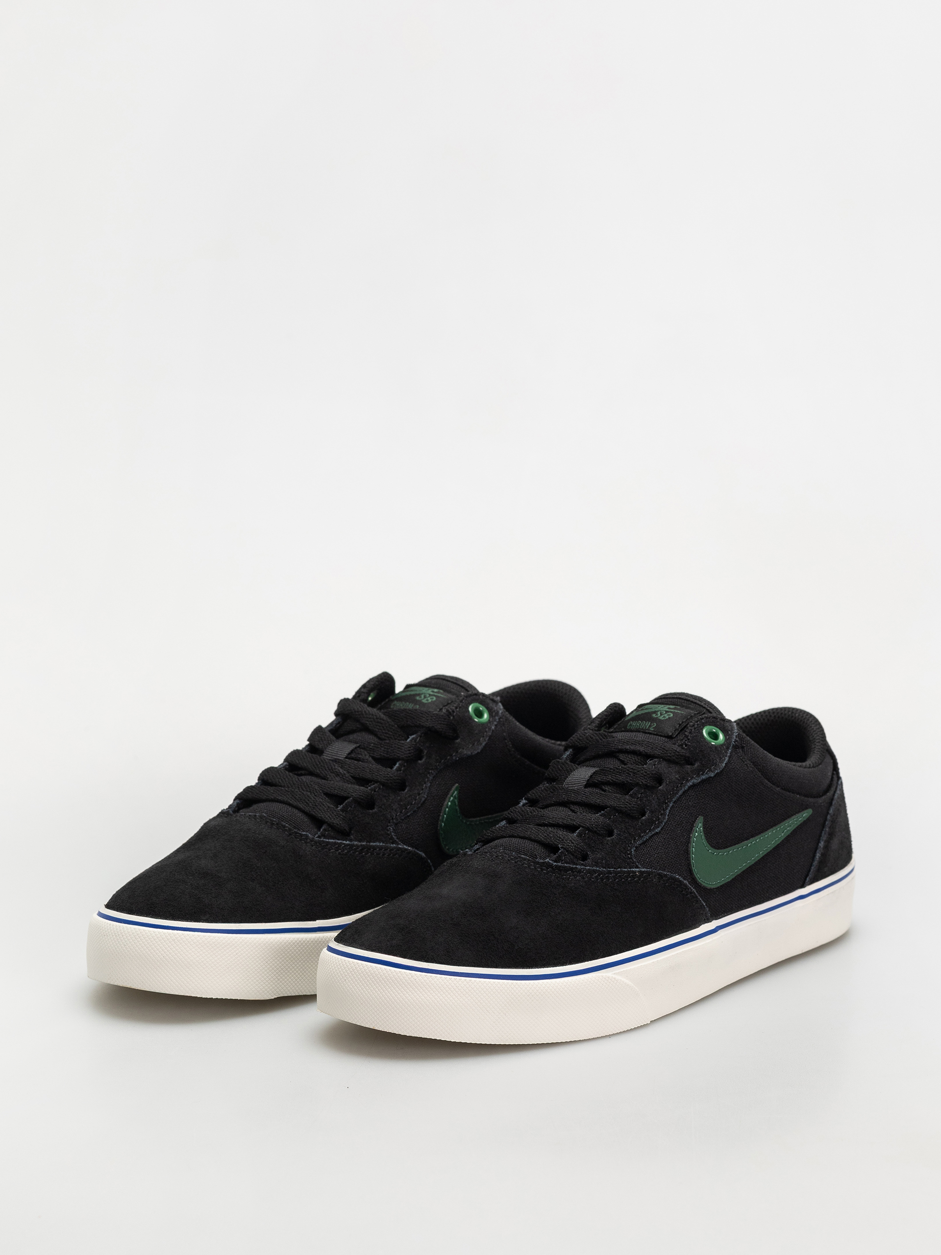Nike SB Chron 2 Schuhe (black/fir sail racer blue)