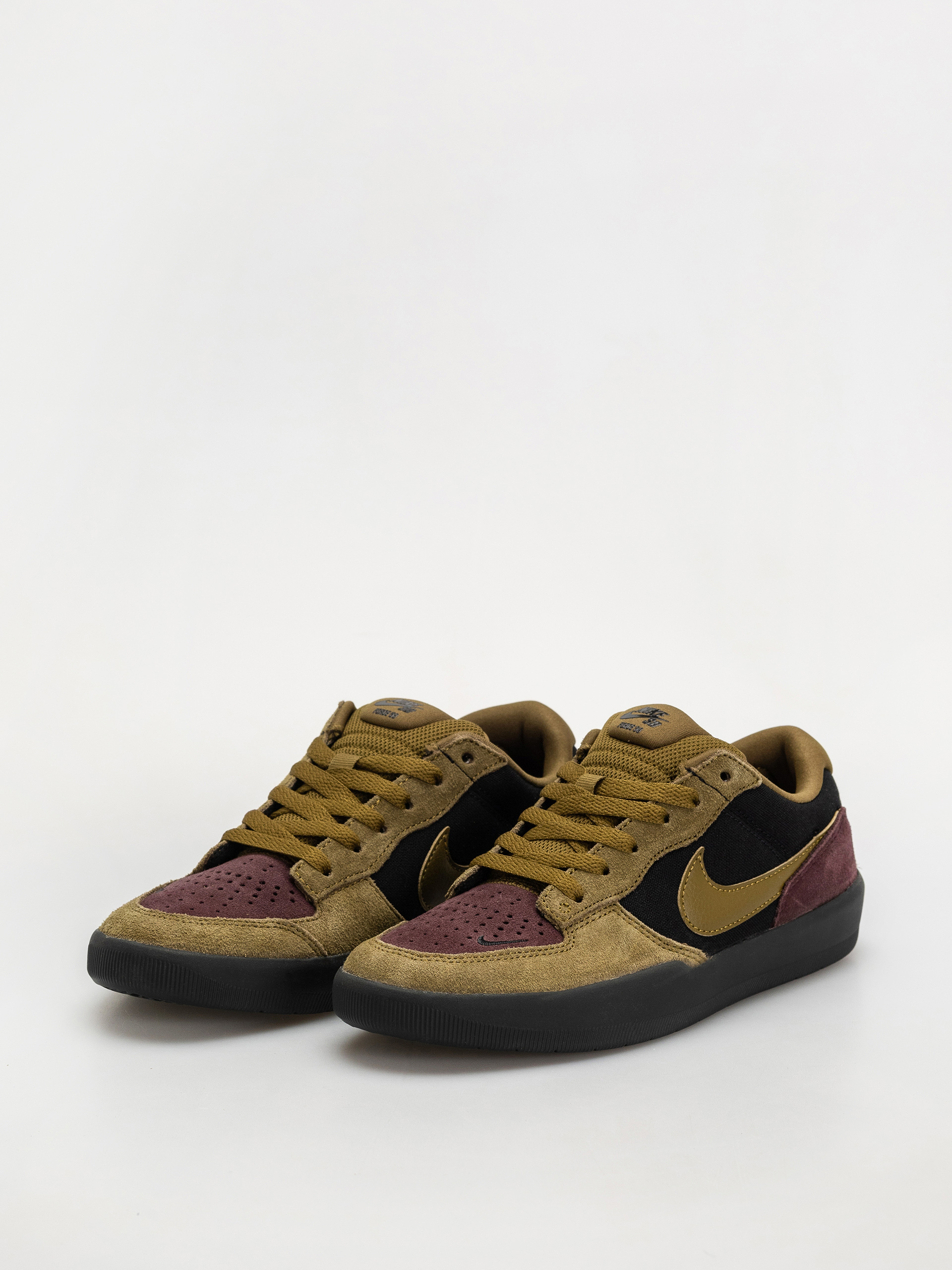 Nike SB Force 58 Schuhe (black/olive flak burgundy crush off noir)