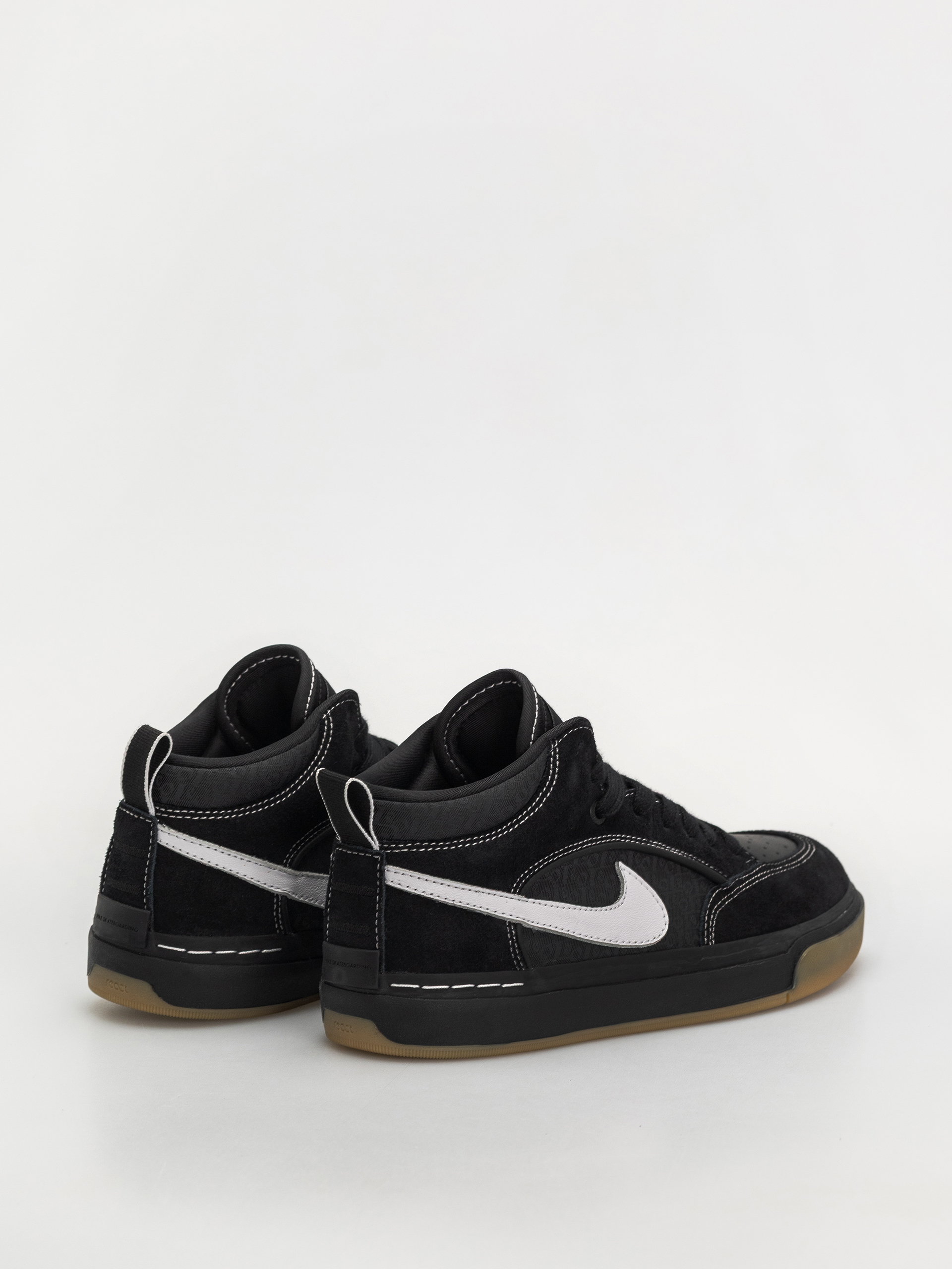 Nike SB Shoes React Leo (black/white black gum light brown)