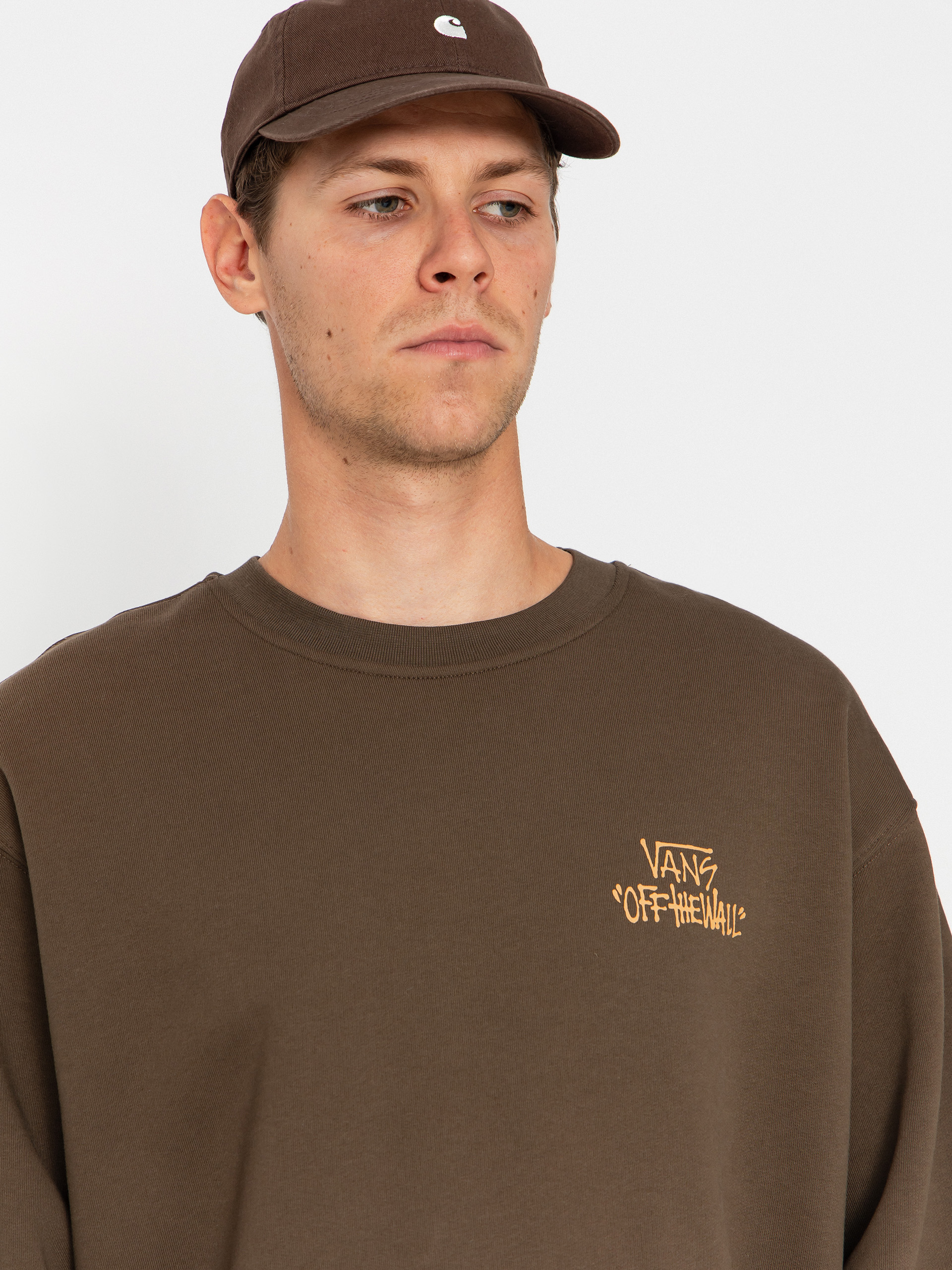 Vans Stomper Loose Fit Crew Sweatshirt (coal brown)