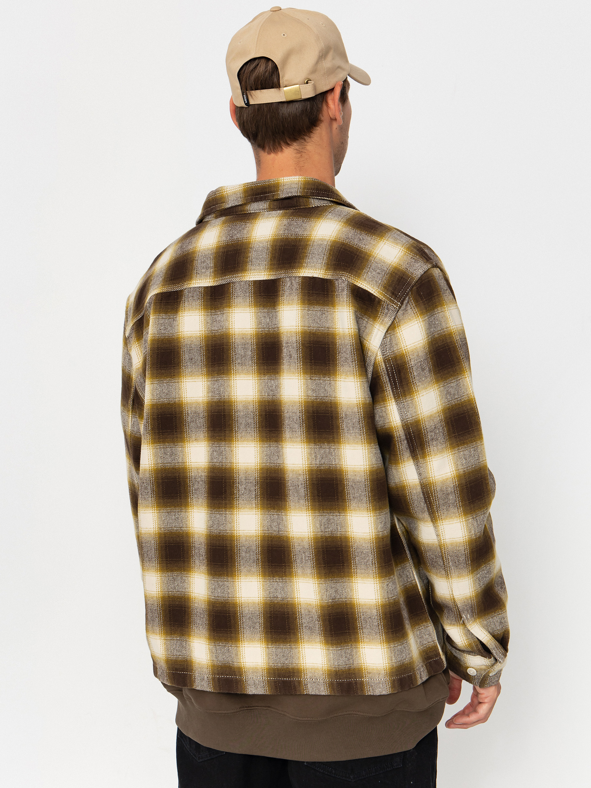 Vans Crestmont Plaid Shacket Shirt (oatmeal)