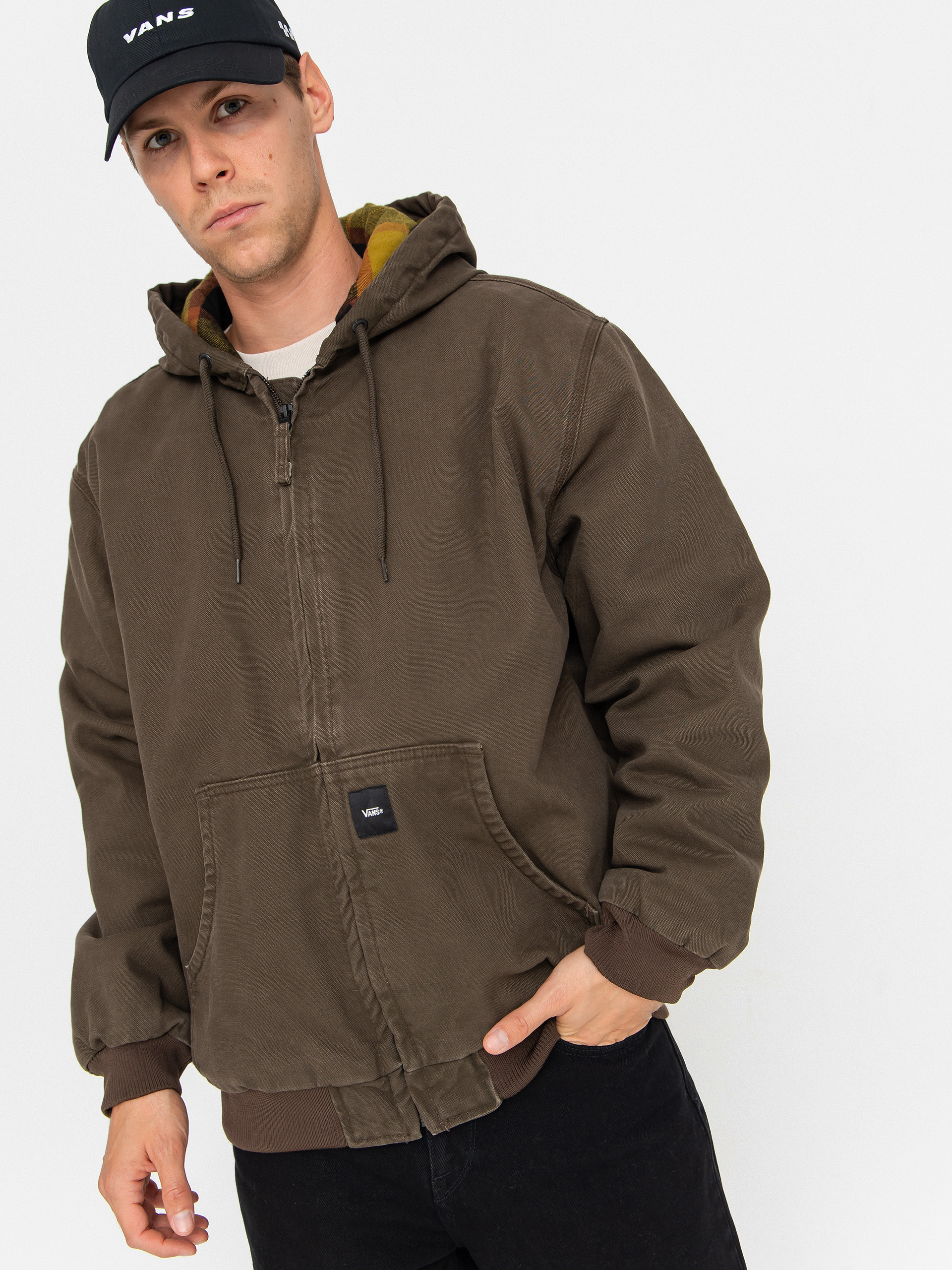 Vans Workwear Canvas Full Zip Jacket - brown (coal brown)