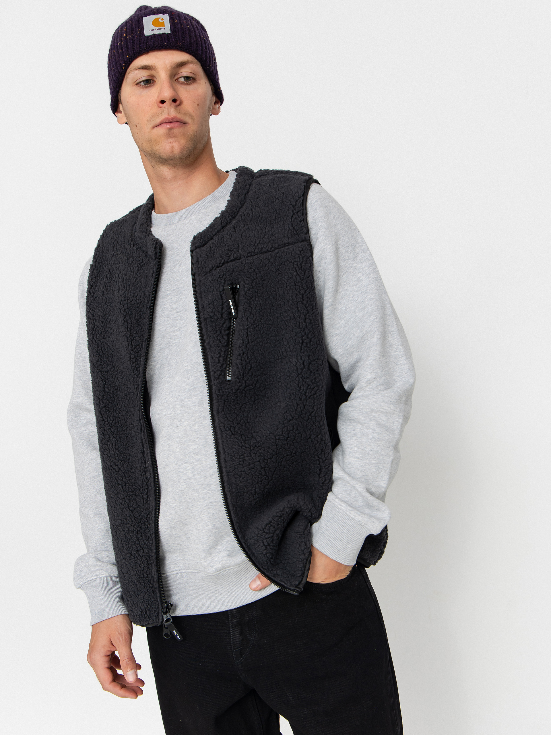 Volcom Arch Stone Weste (asphalt black)