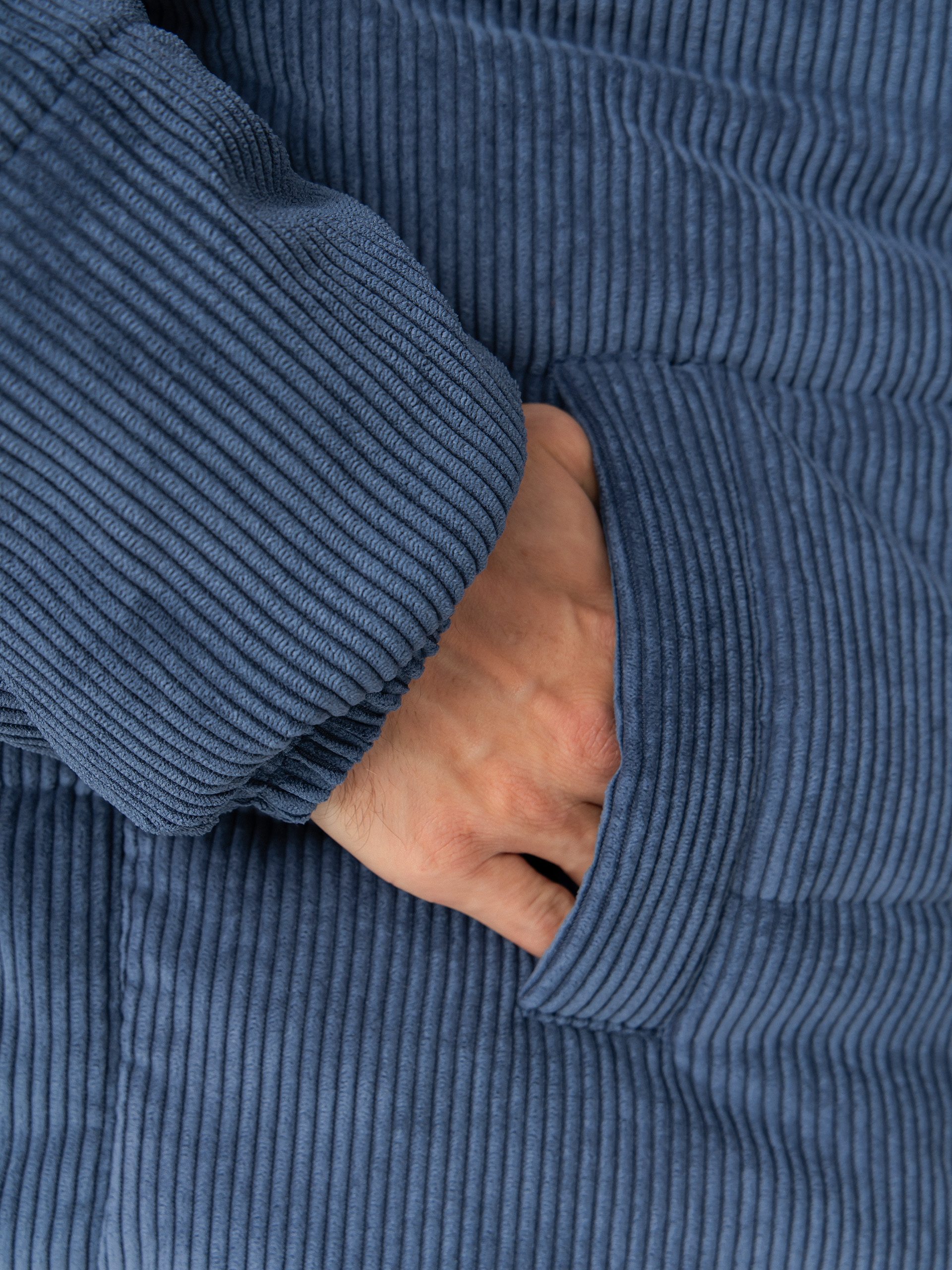 New Balance Corduroy Puffer Jacke (blue)