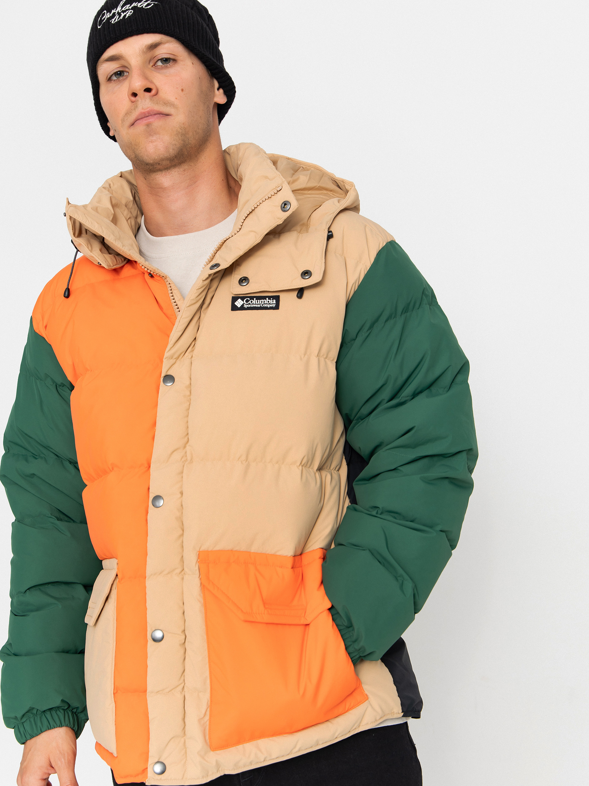 Columbia Jacket Wallowa Down Hooded (canoe/zing/rain forest/black)