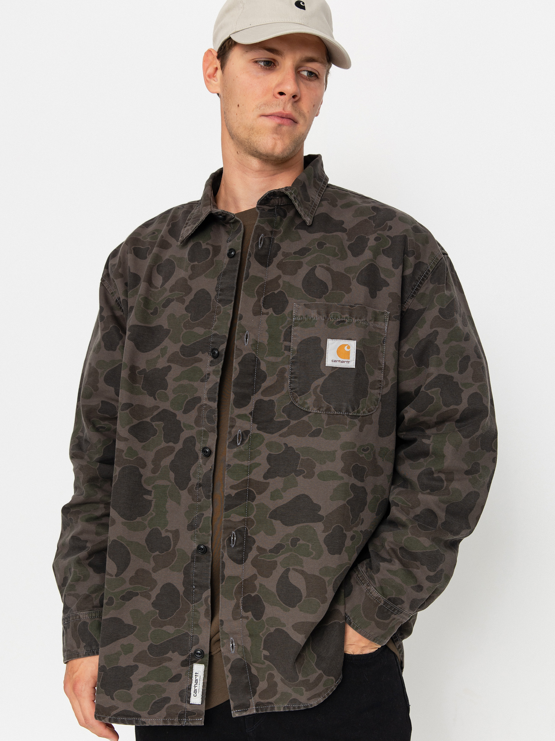 Carhartt WIP Duck Shirt - camo (camo duck/green/porphyry/garment dyed)