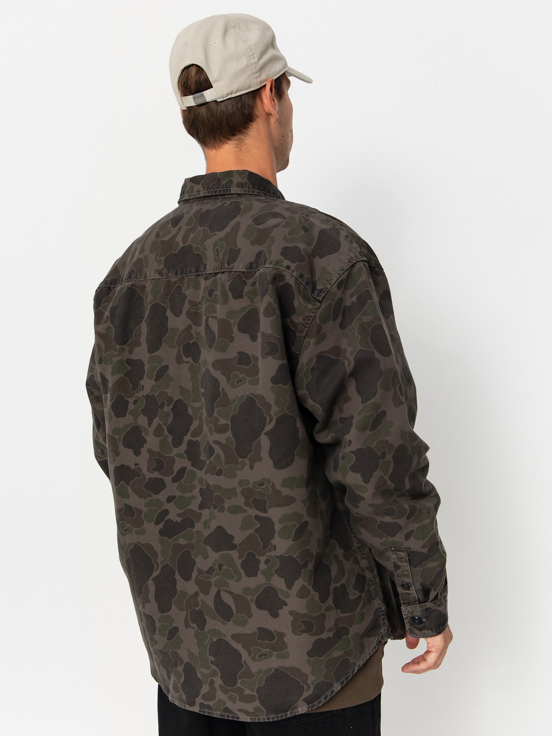 Carhartt WIP Duck Hemd (camo duck/green/porphyry/garment dyed)
