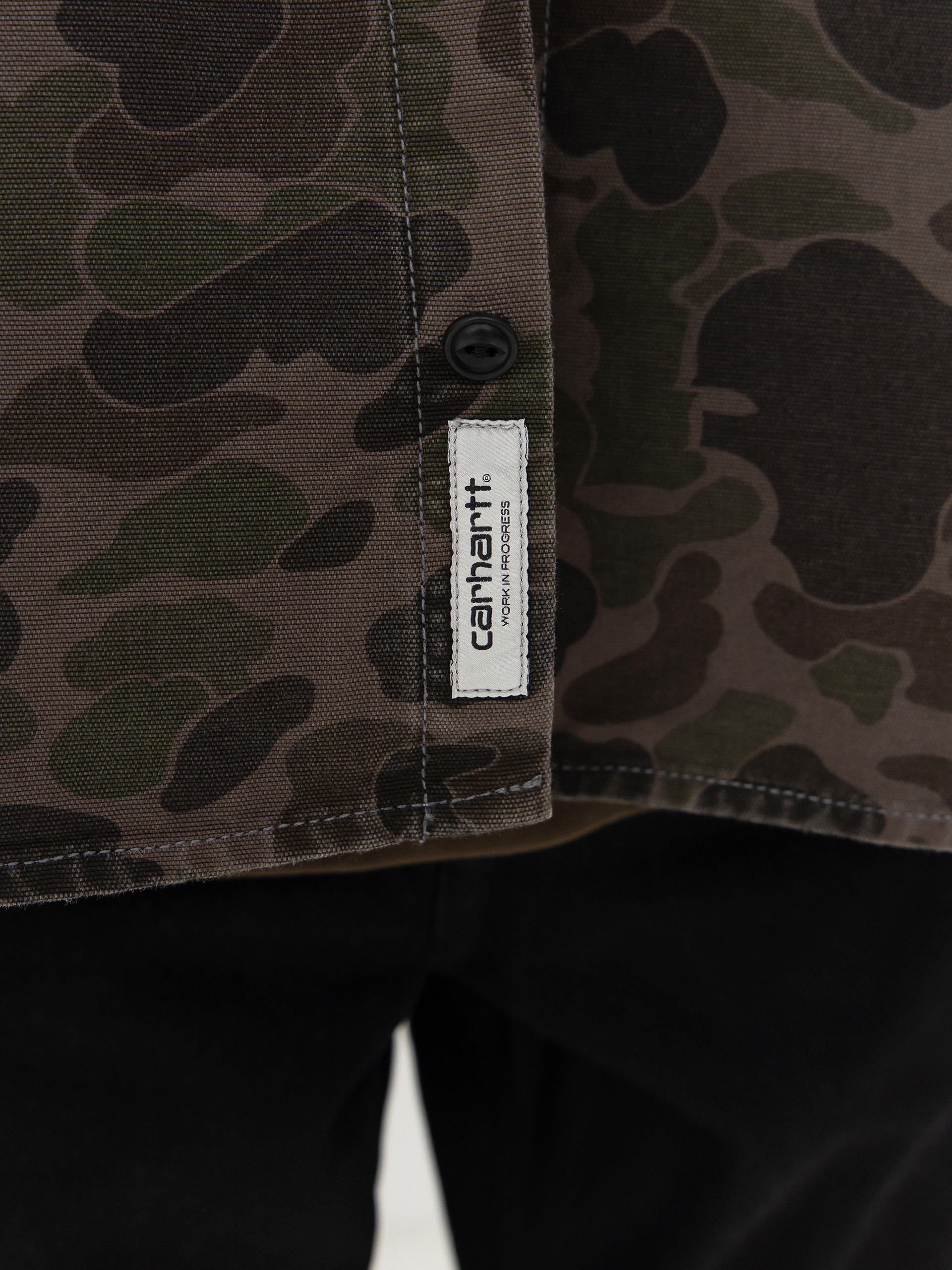 Carhartt WIP Duck Hemd (camo duck/green/porphyry/garment dyed)