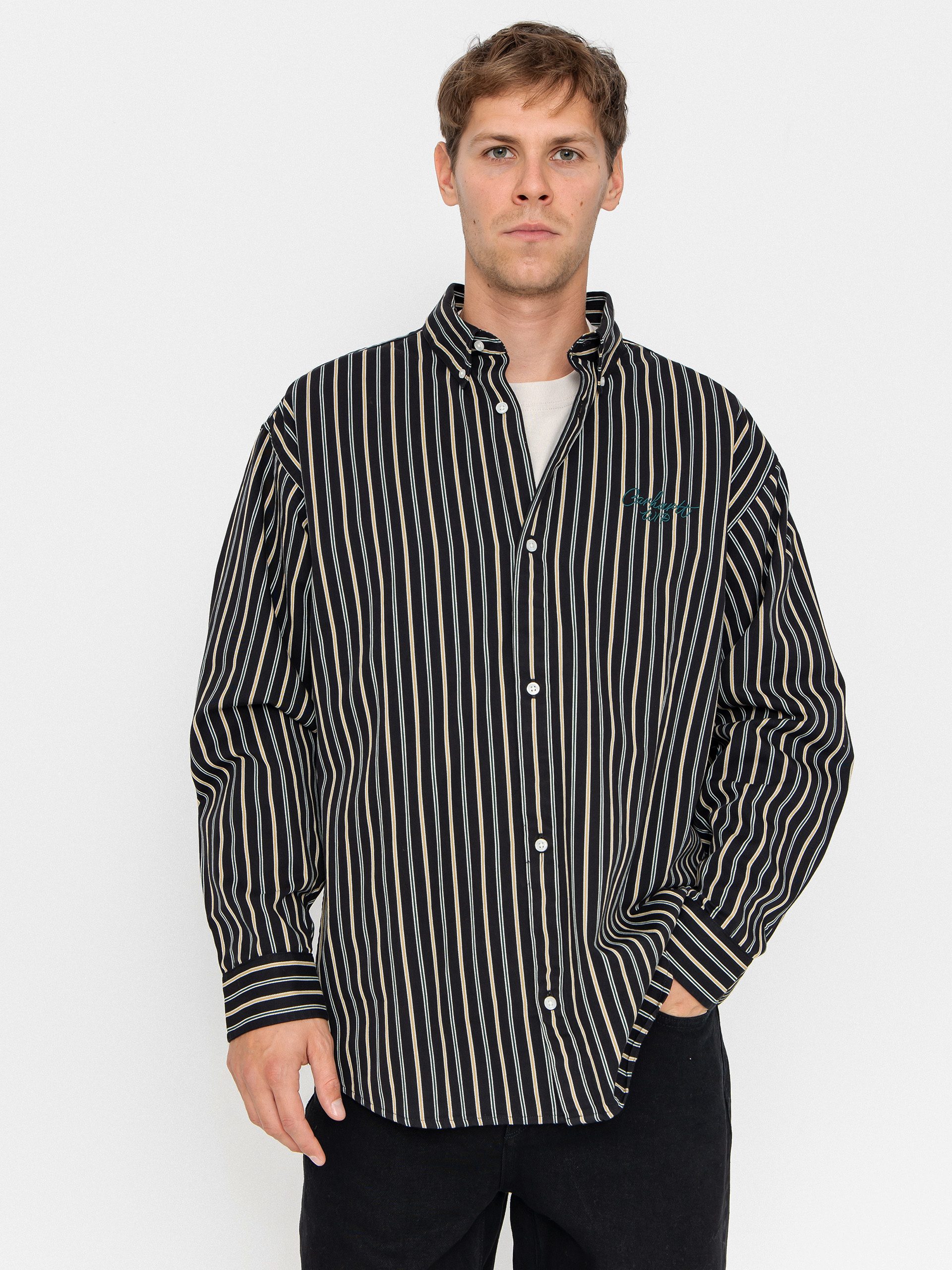 Carhartt WIP Palance Shirt (palance stripe/black)