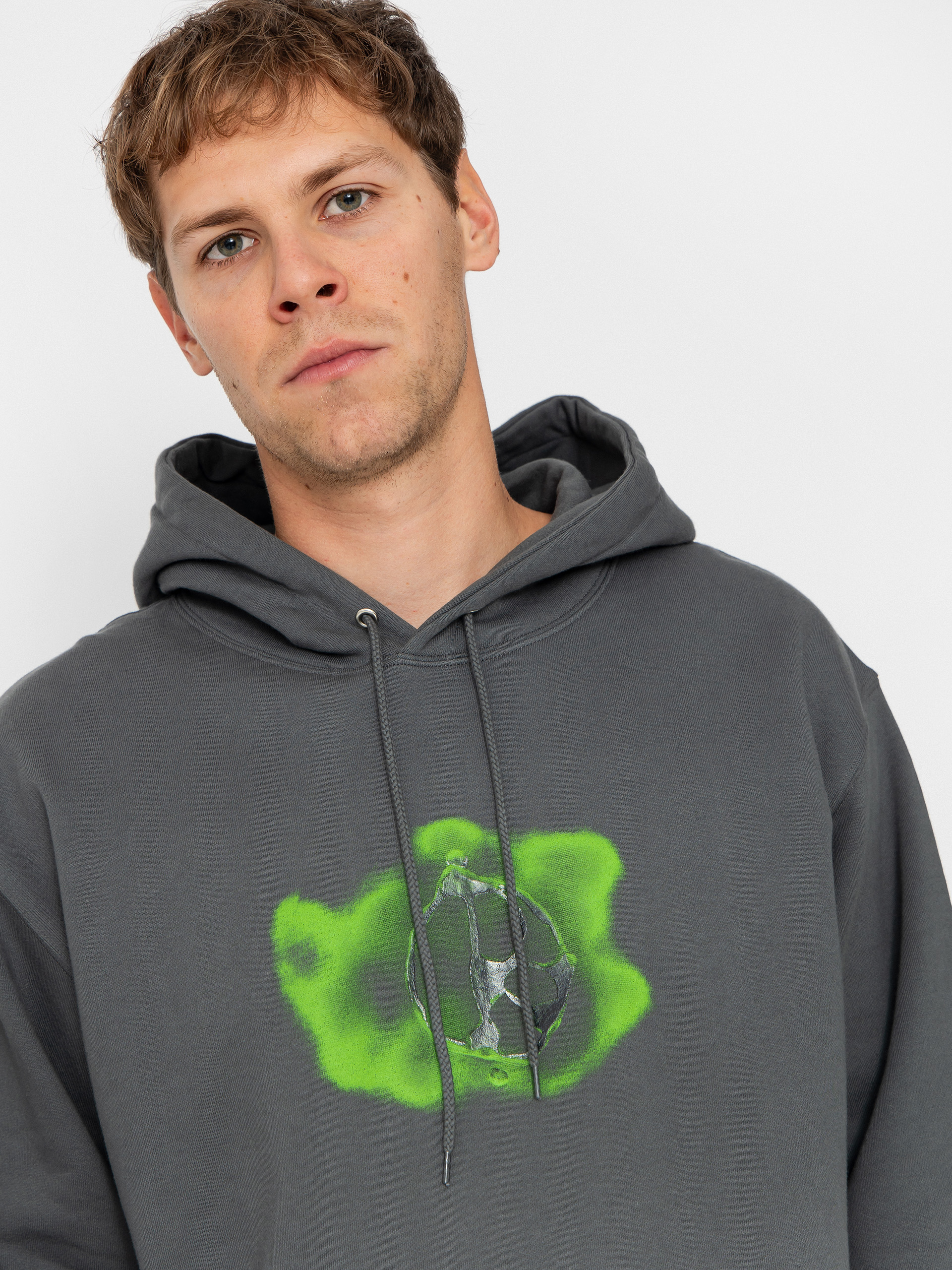 Polar Skate Dave Metal Logo HD Hoodie (graphite)