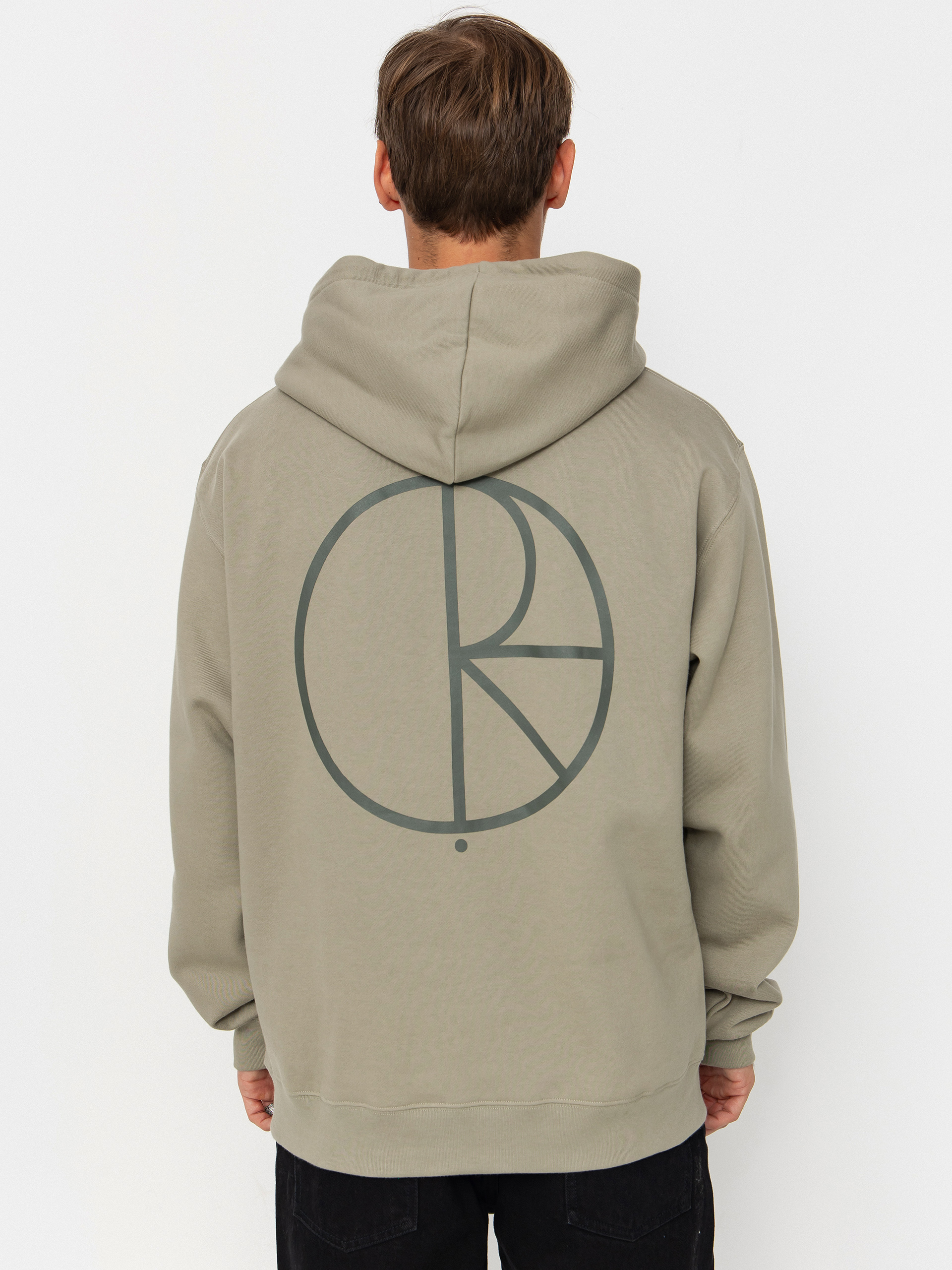 Polar Skate Dave Stroke Logo HD Hoodie - green (vetiver)