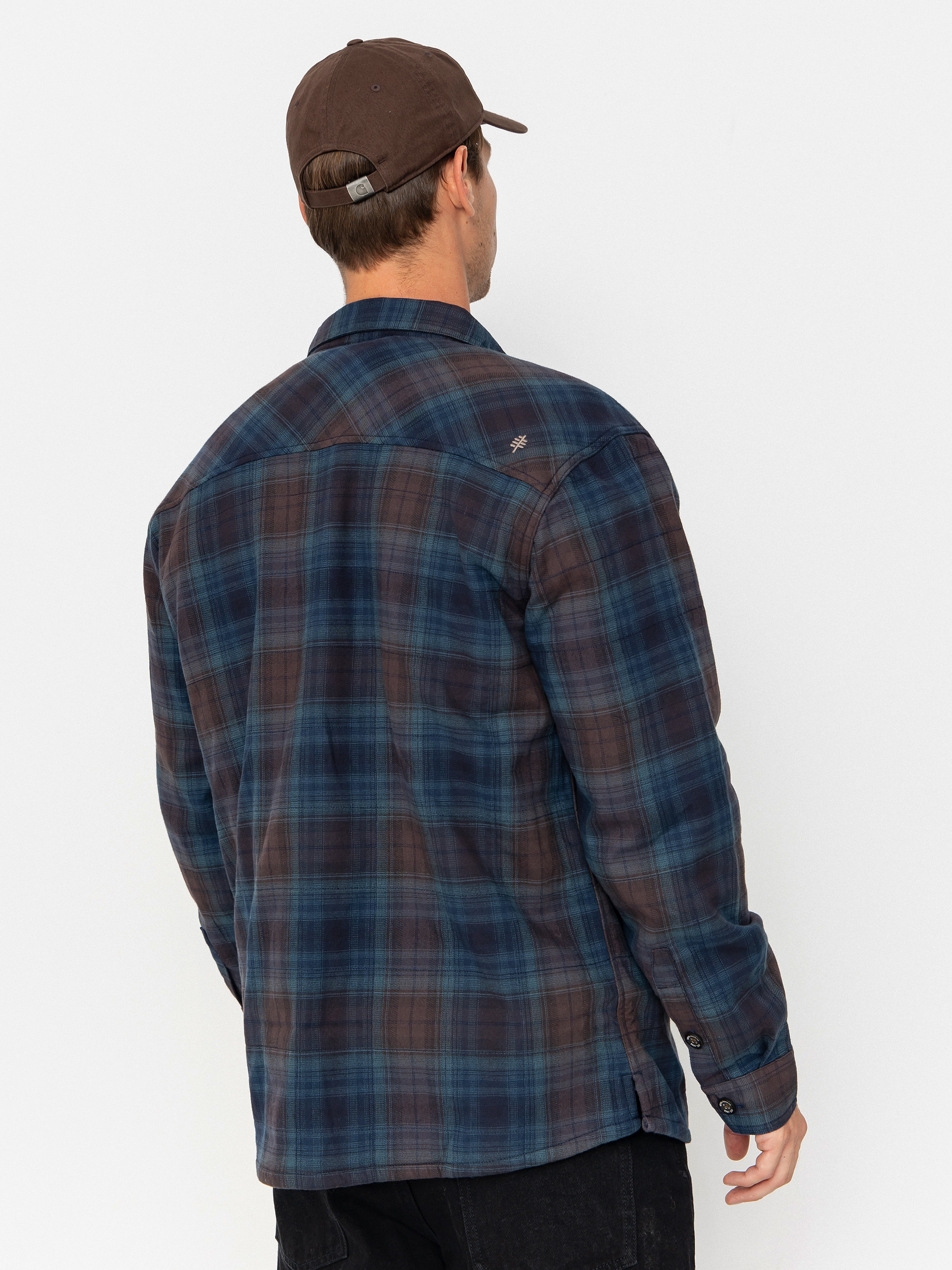 Royal Robbins Snowcap Lined Flannel Shirt - navy blue (naval tioga