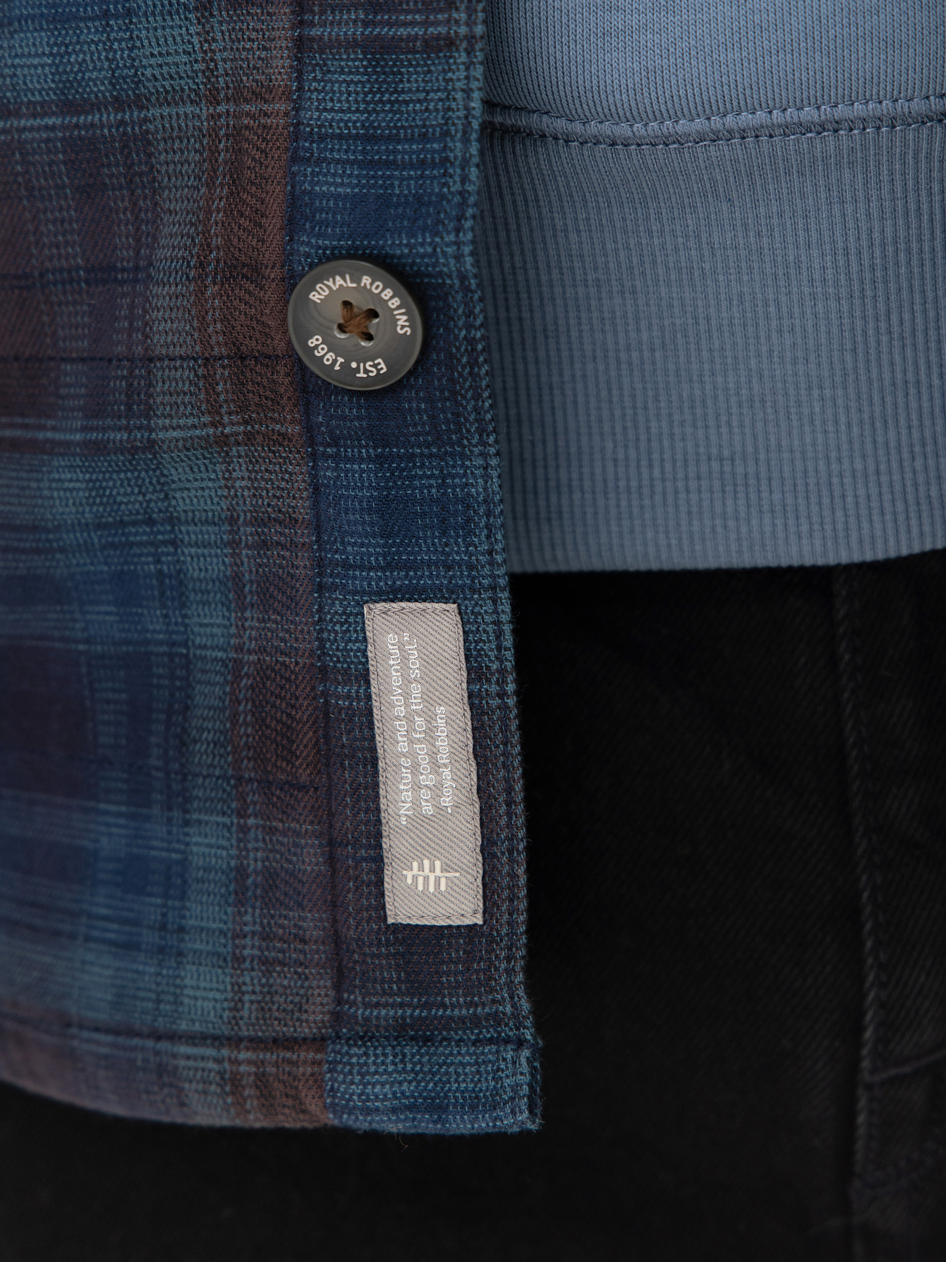 Royal Robbins Snowcap Lined Flannel Shirt (naval tioga pld)