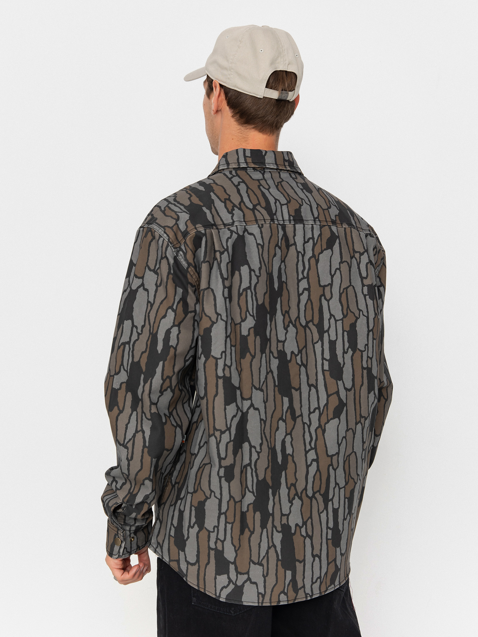 Brixton Builders Stretch Overshirt Hemd (bark camo)