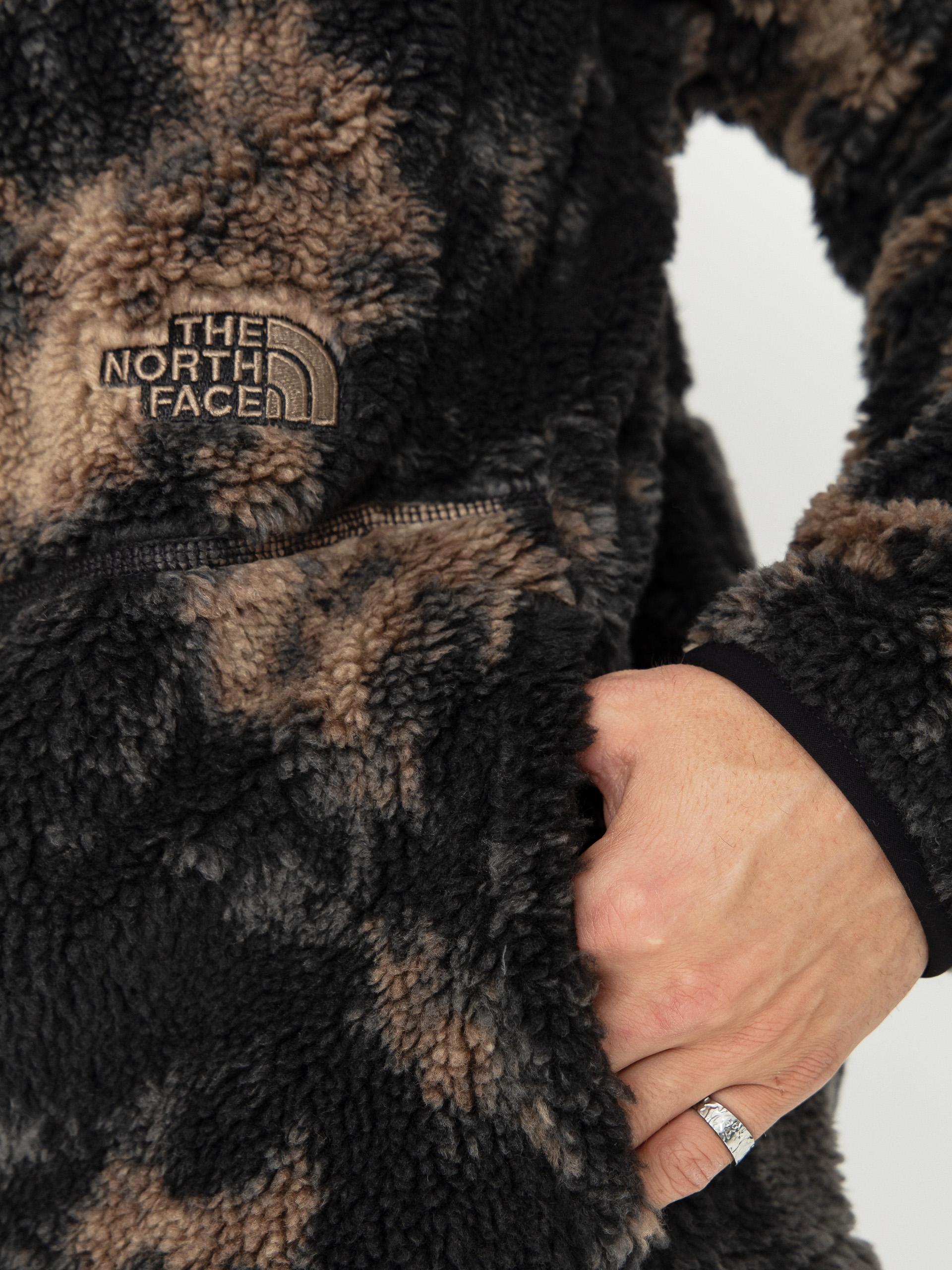 The North Face Extreme Pile 2 Pullover Print Jacke (tnf black light refract)