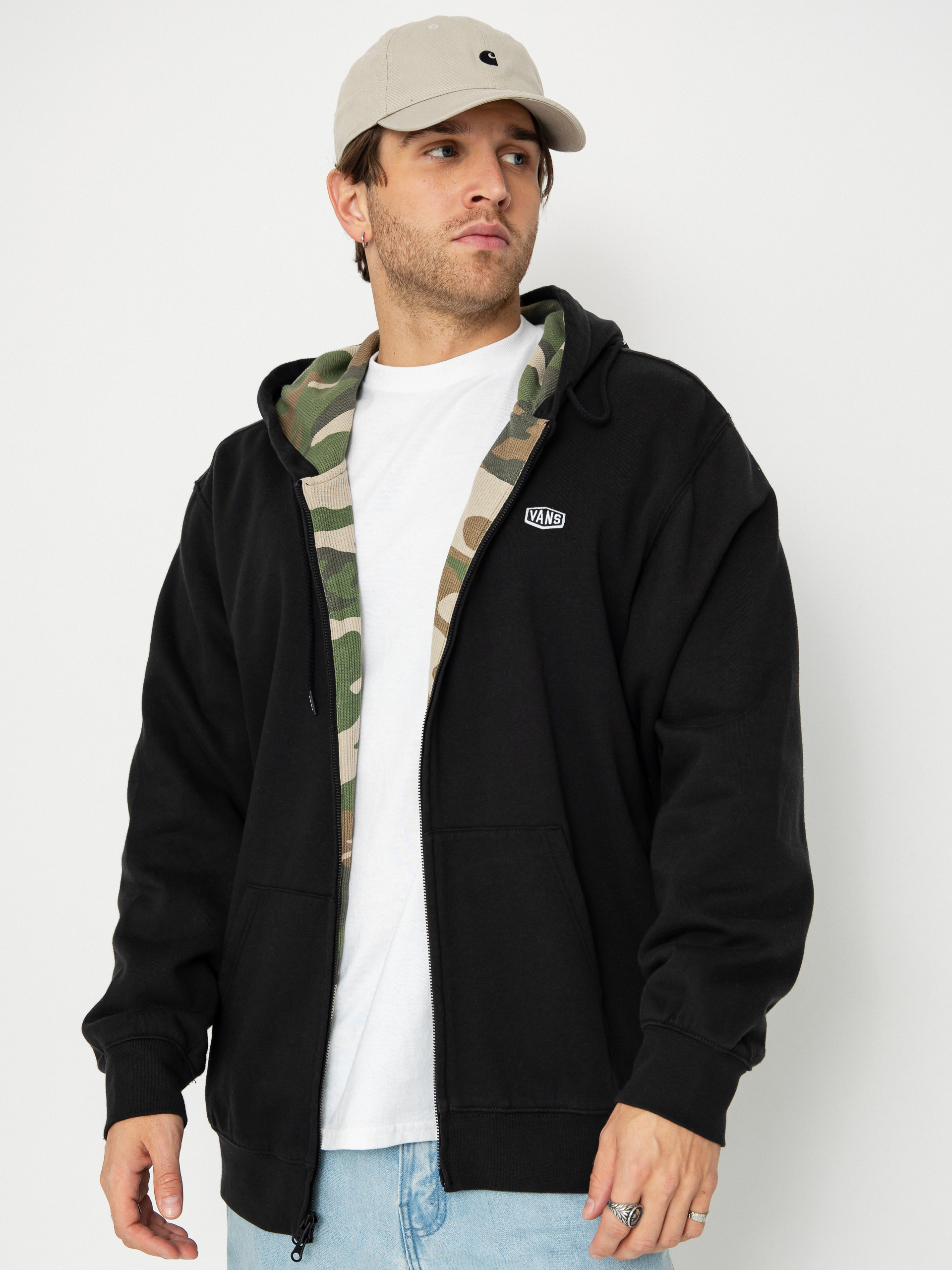 Vans Dover Thermal Lined Full Zip Hoodie - black (black)