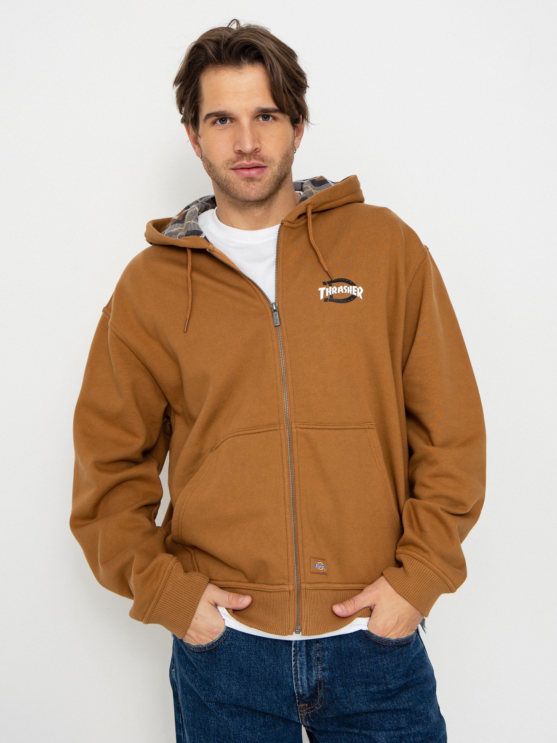 Dickies x Thrasher Through ZHD Hoodie (brown duck)
