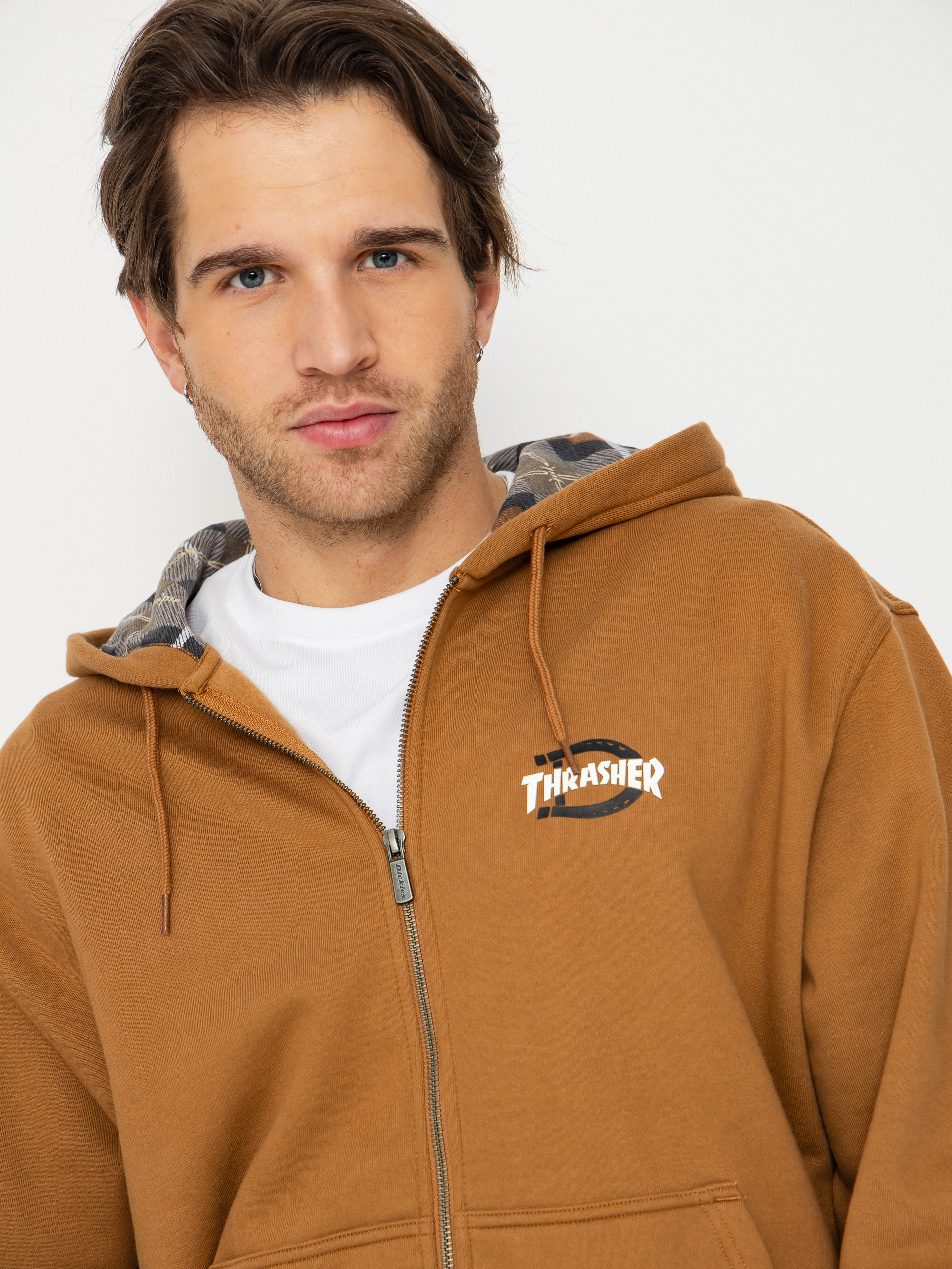 Dickies x Thrasher Through ZHD Hoodie - brown (brown duck)