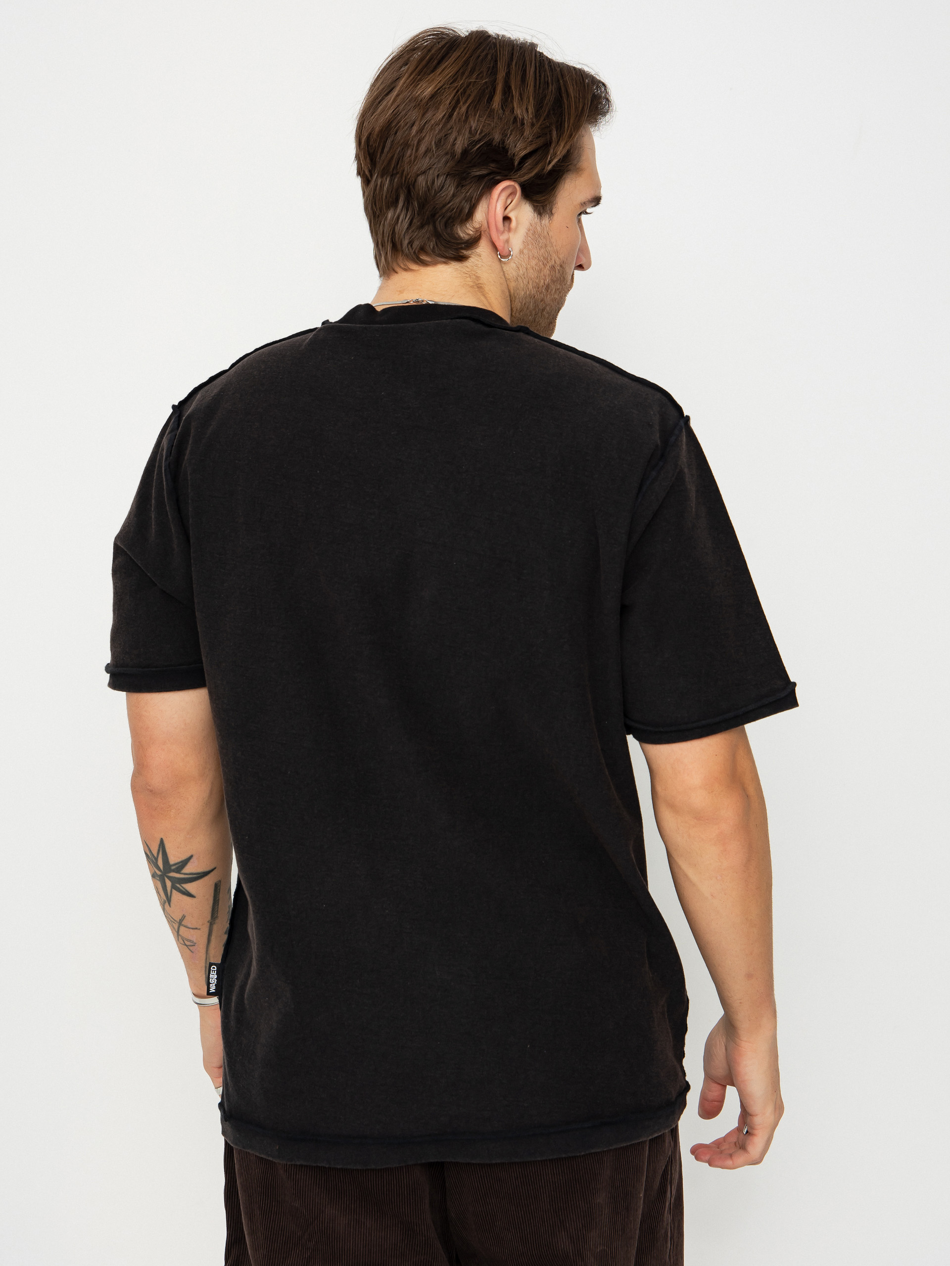 Wasted Paris Authentic Reverse T-Shirt (faded black)