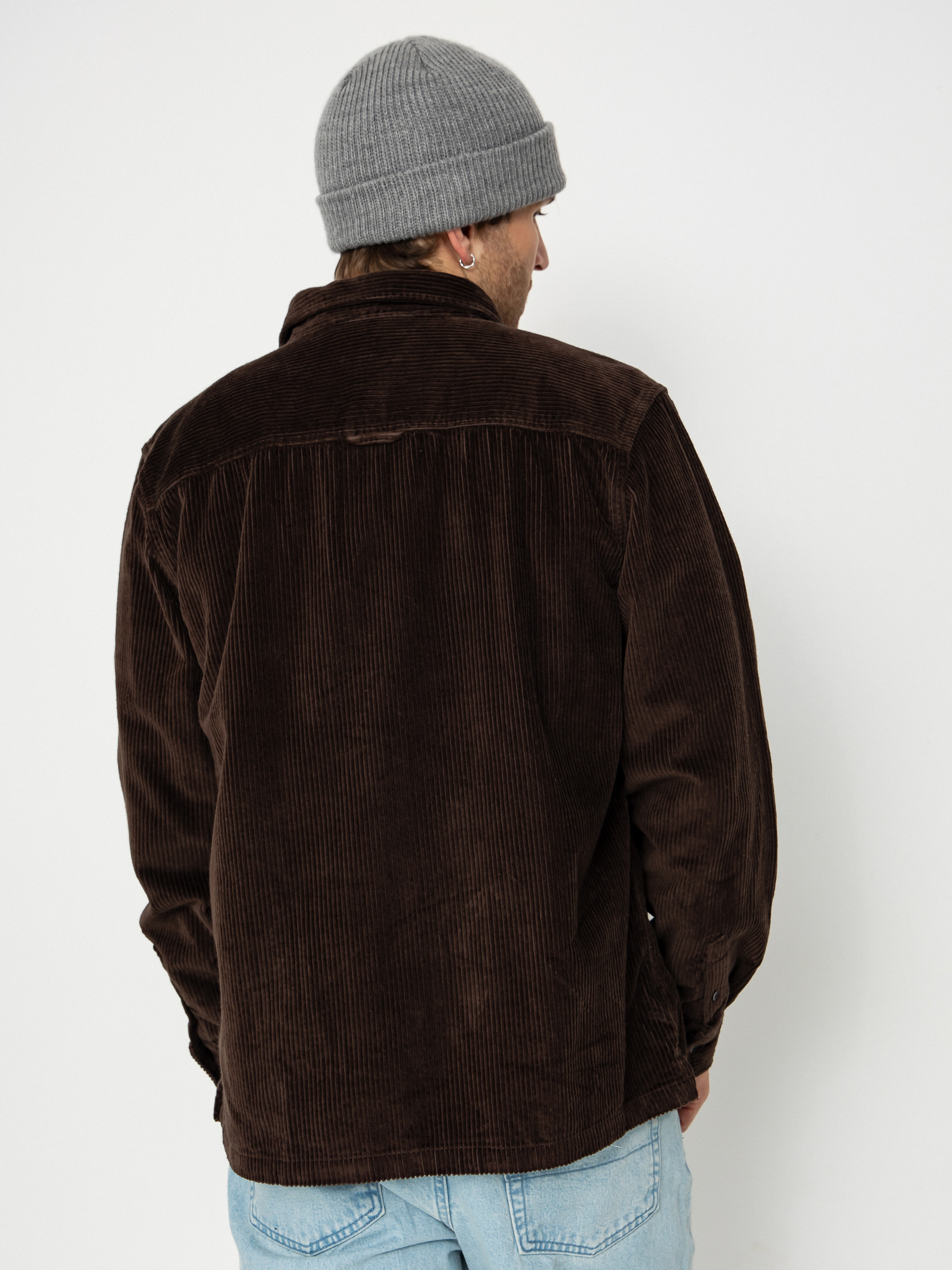 Iriedaily Bubble Cord Shirt (dark coffee)