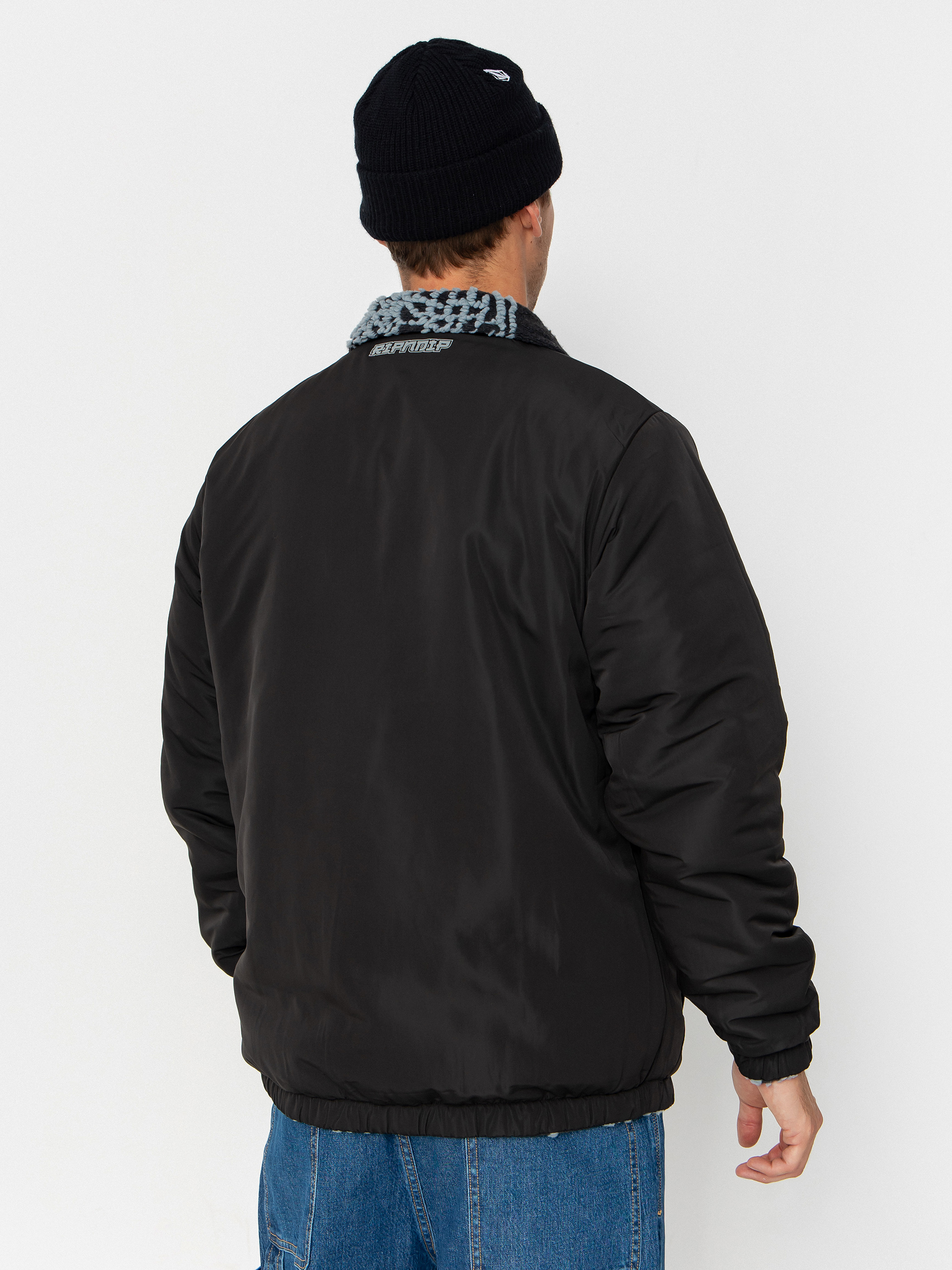 RipNDip Haku Reversible Jacket (black/charcoal)