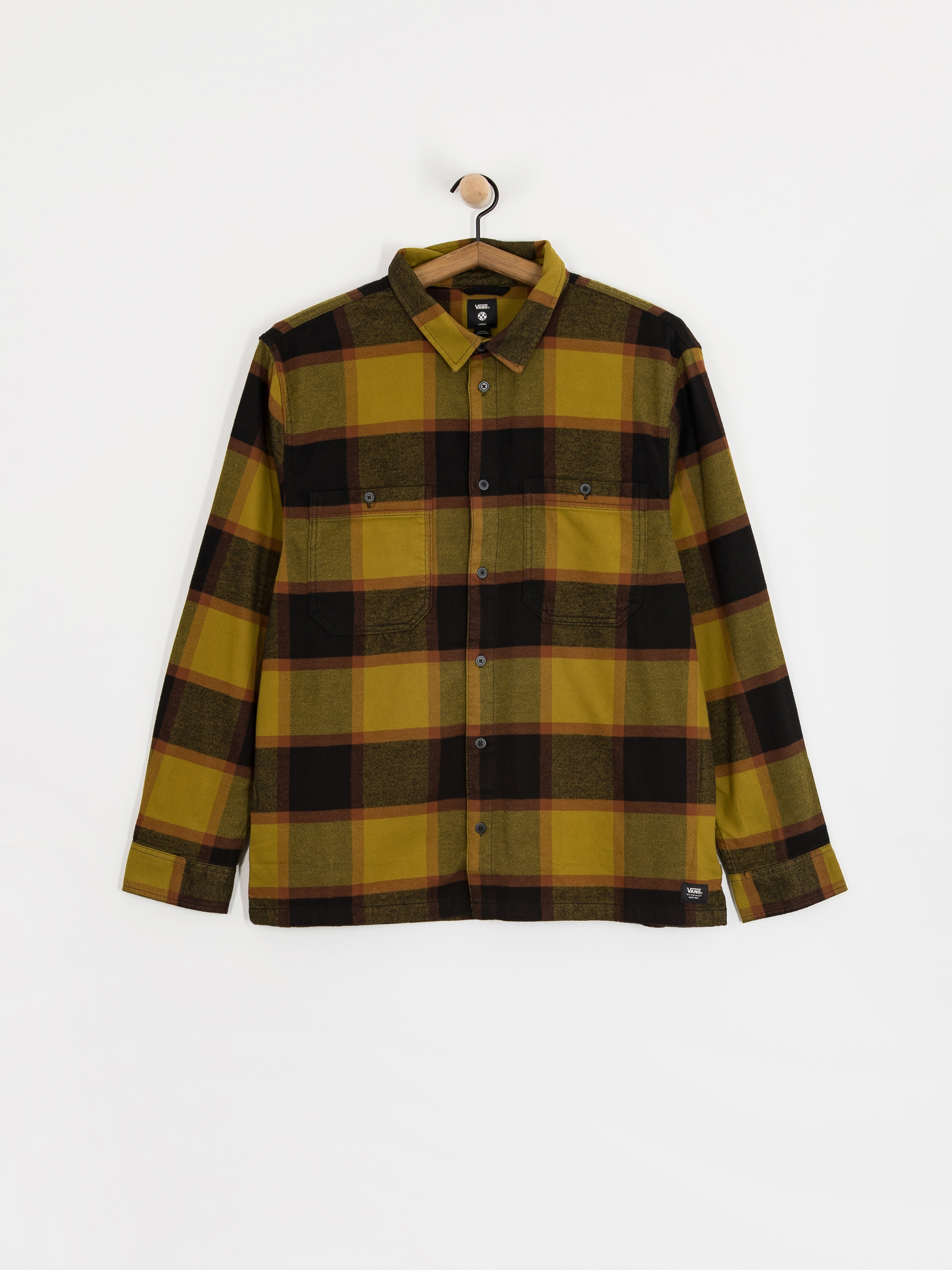 Vans Larkspur Plaid Flannel Hemd (burnt gold/black)