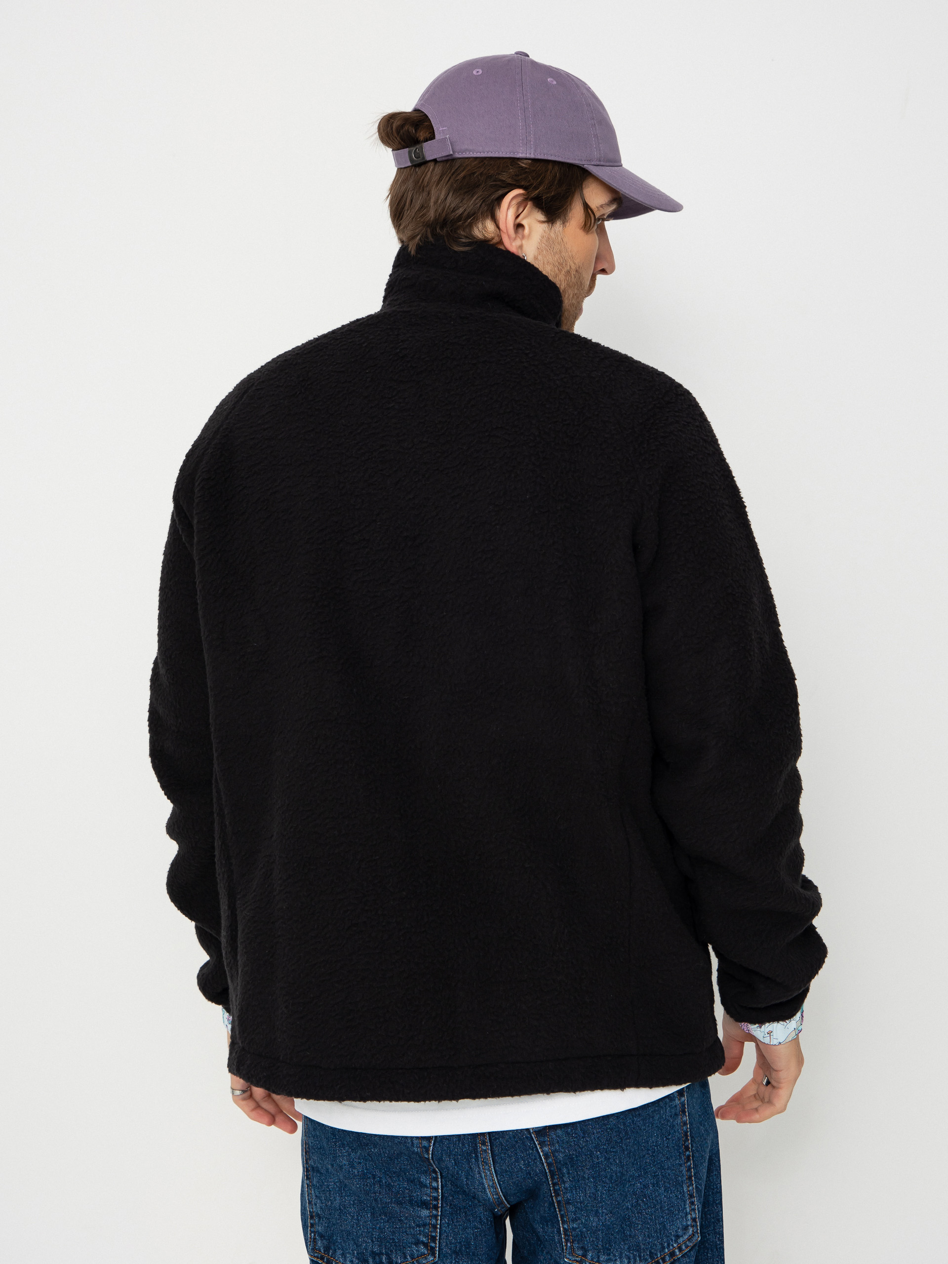 Herren Helly Hansen Fleece Jacke Panorama Pile Snap (black oslo aop)