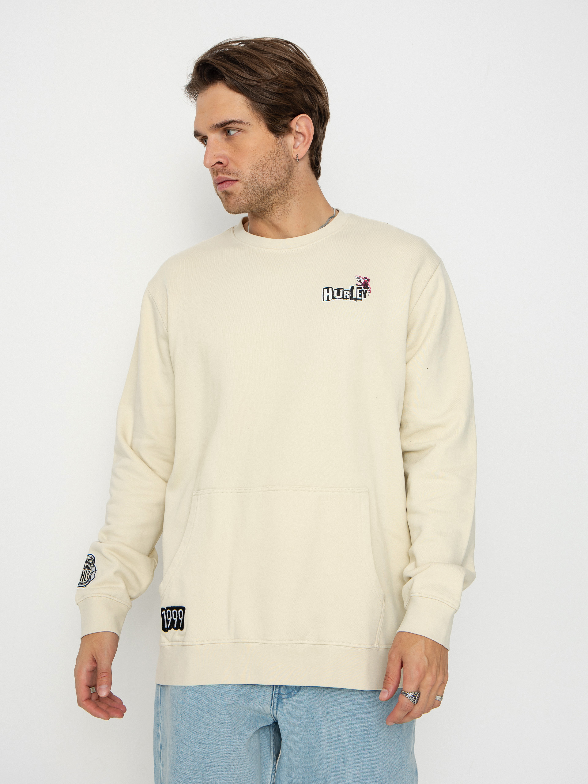 Hurley Wave Anarchy Sweatshirt (bone)