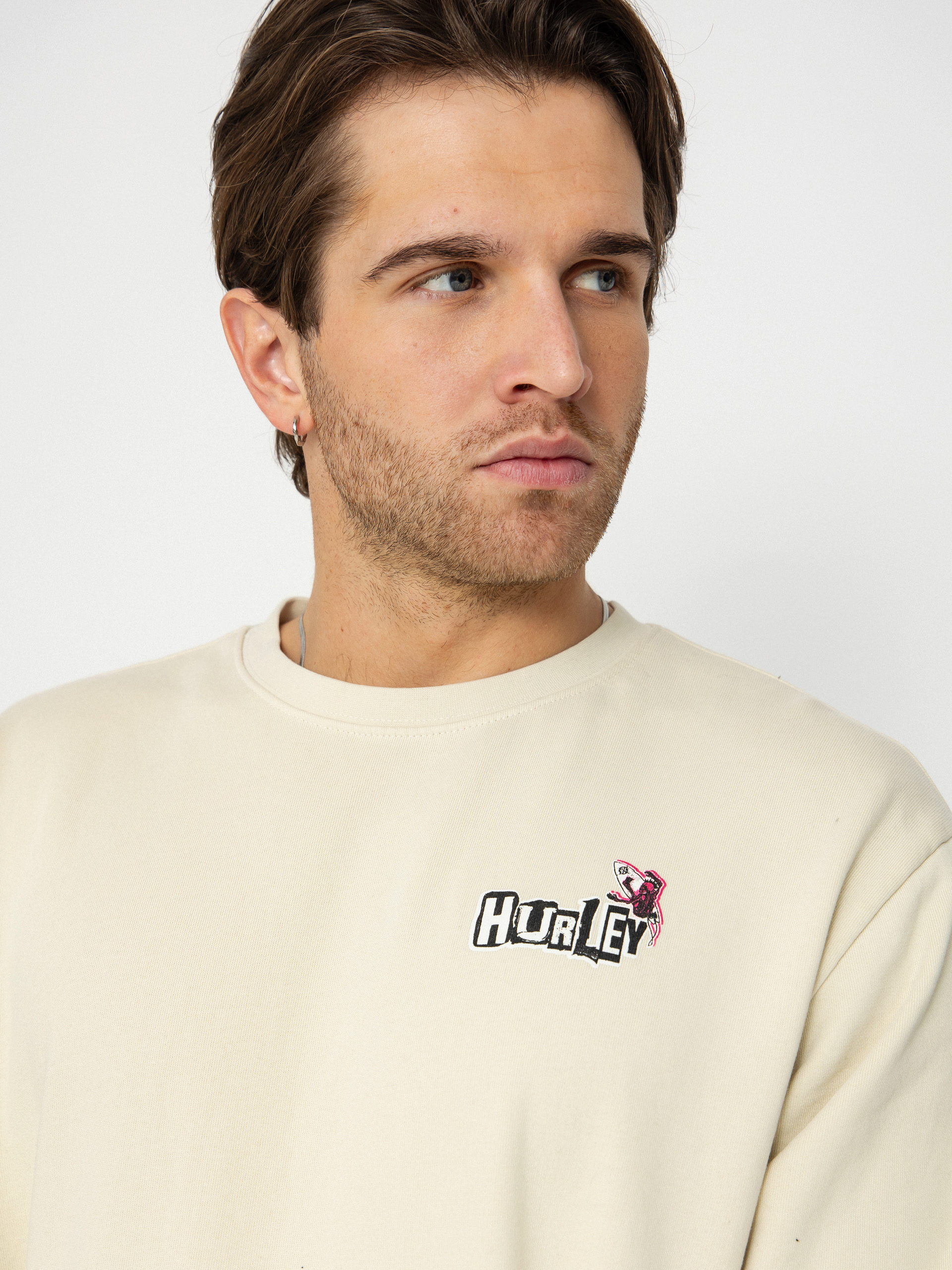 Hurley Wave Anarchy Sweatshirt (bone)