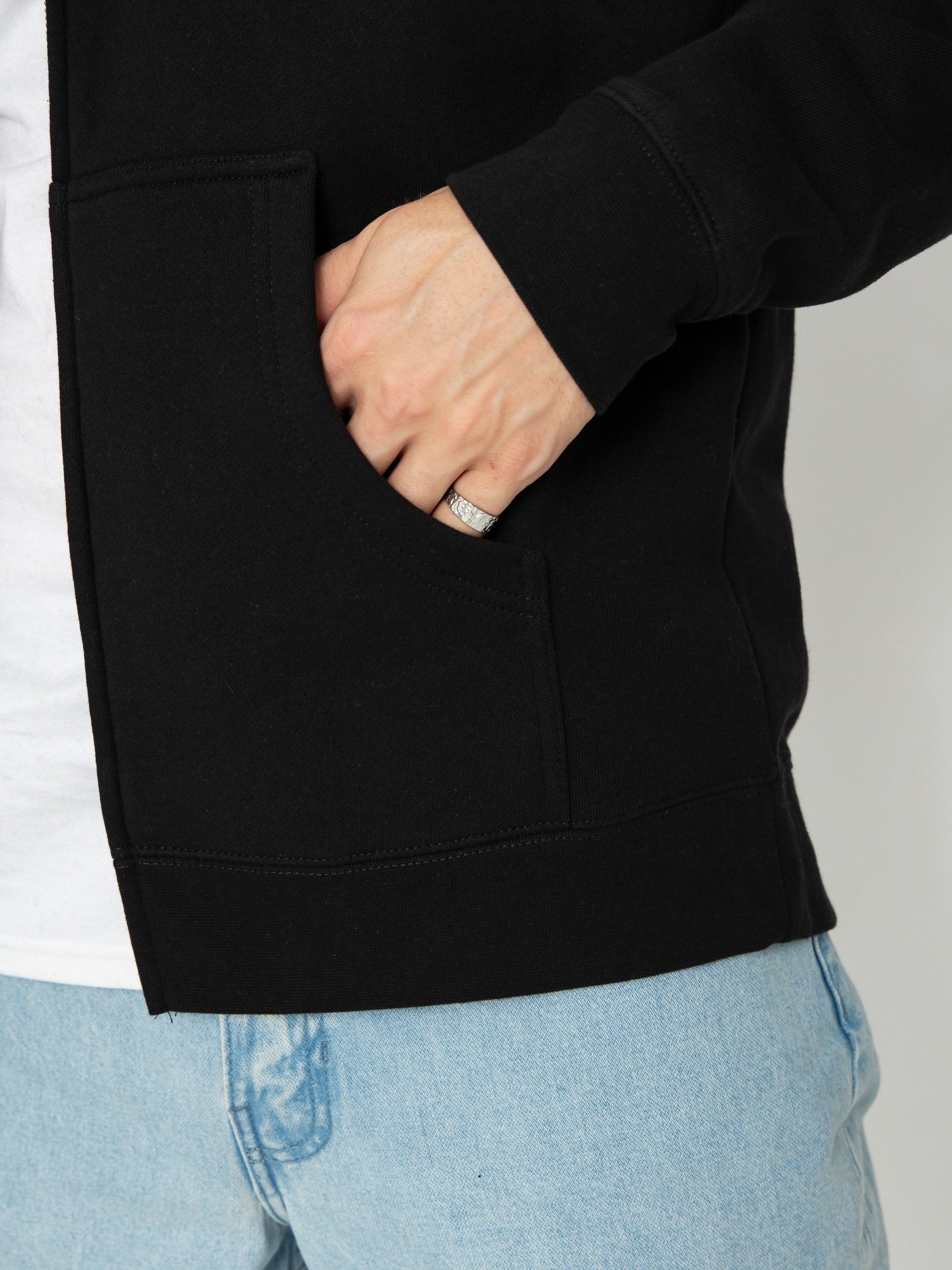 Antihero Lil Pigeon Emb ZHD Hoodie (black w/multi color embroidery)