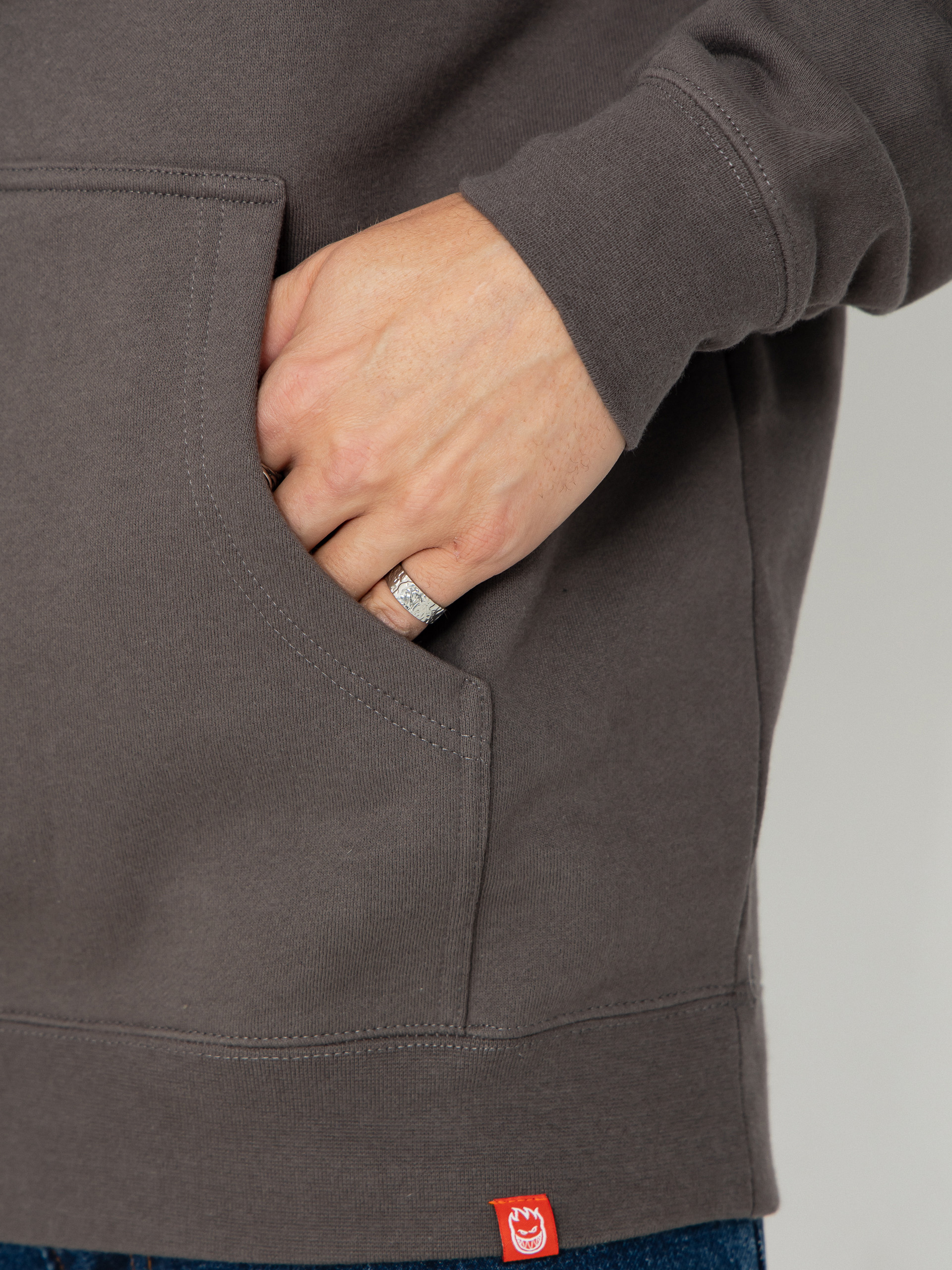 Spitfire Hellfire Sweatshirt (charcoal solid w/multi color print)