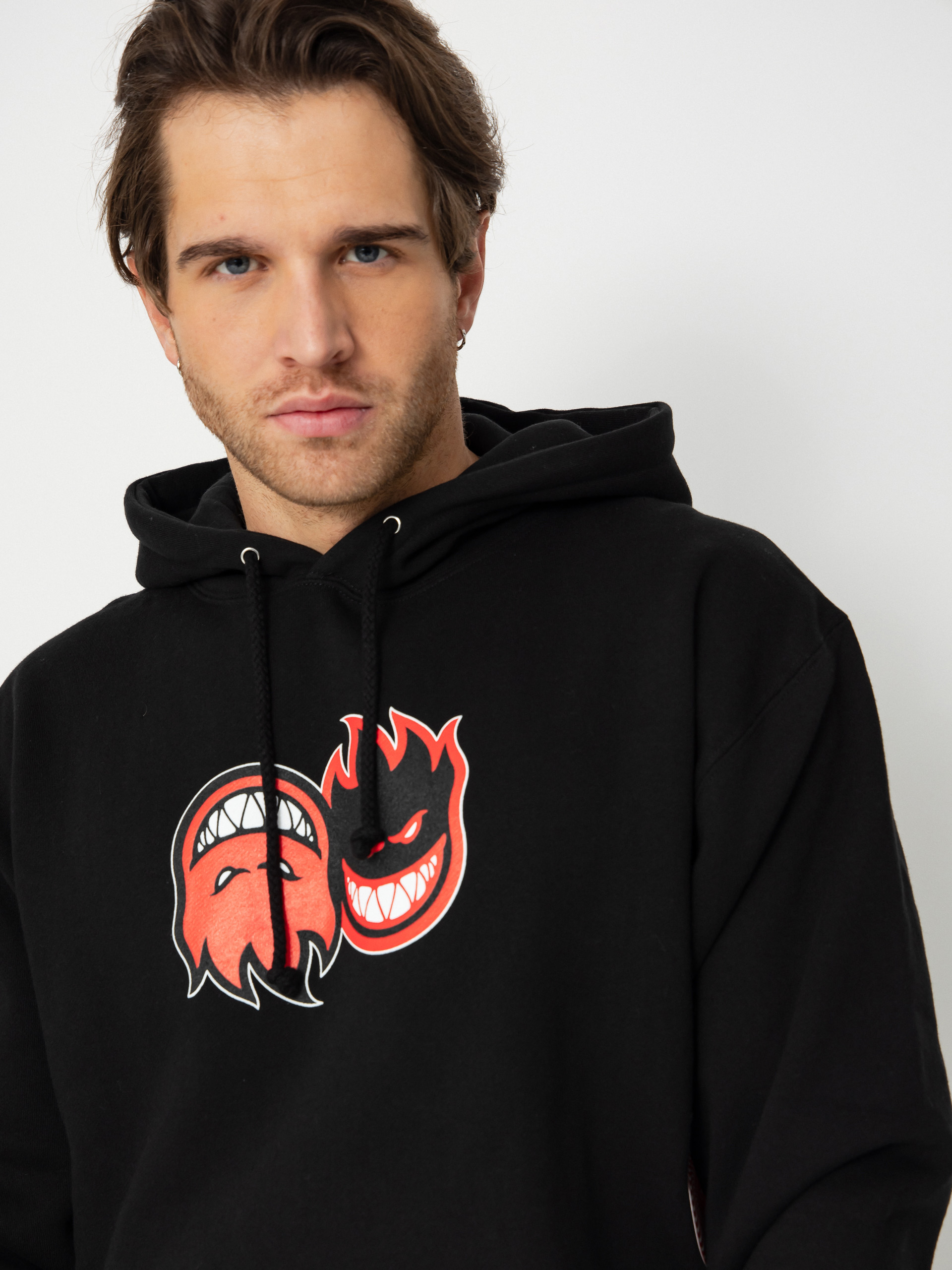 Spitfire Eternal Fill Sweatshirt (black w/red black&white print)