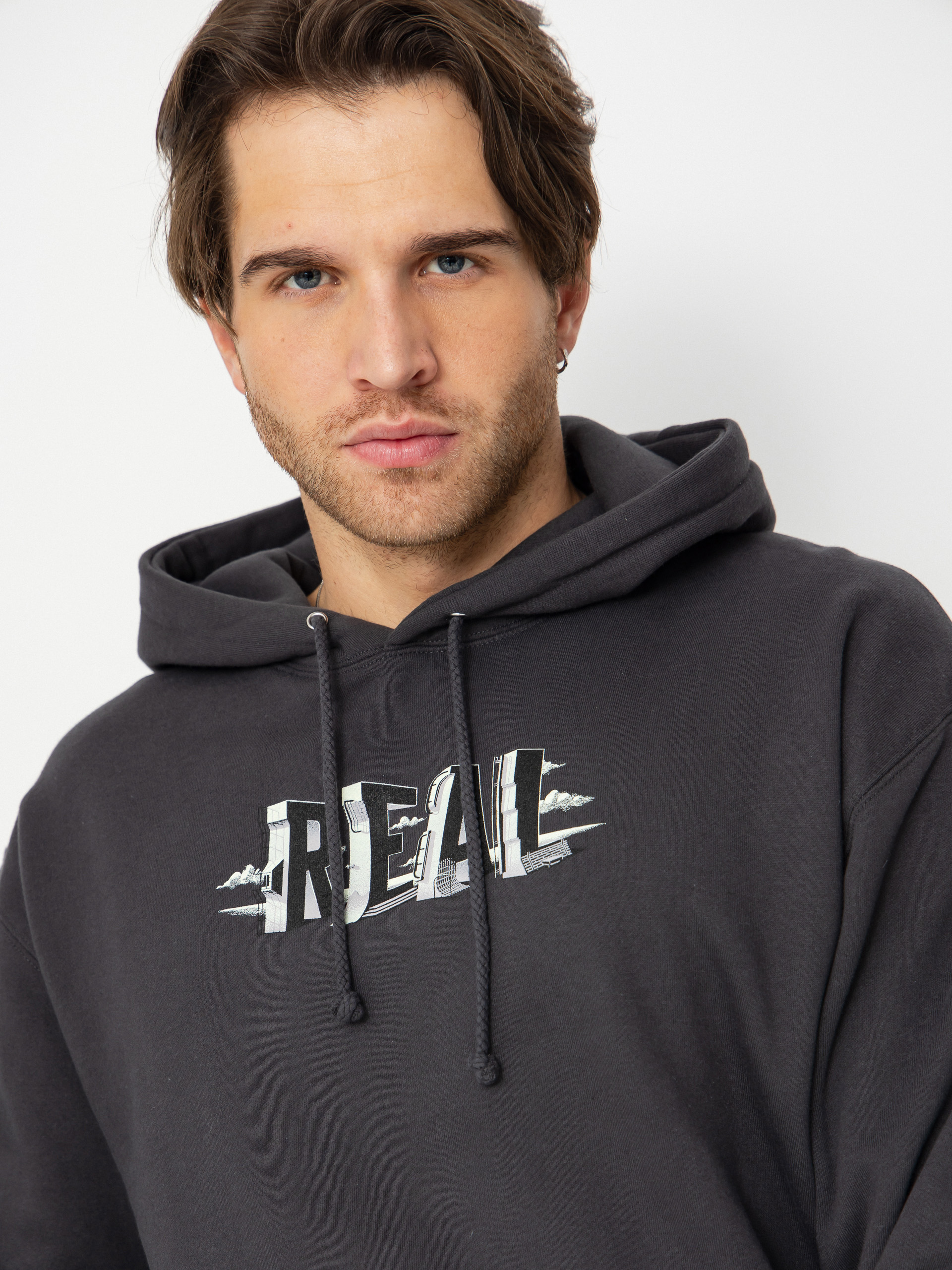 Real Spots Sweatshirt (asphalt w/multi color print)