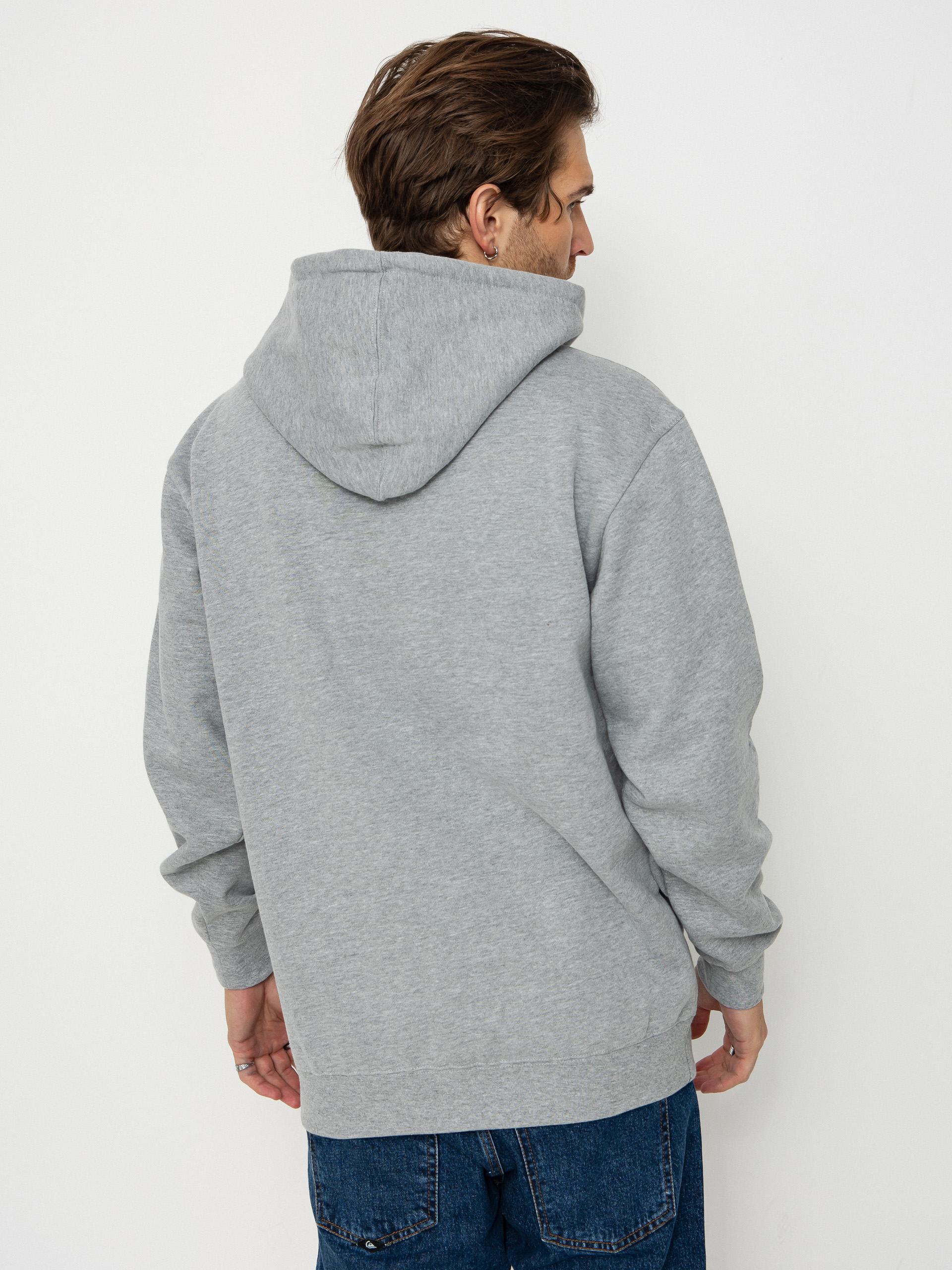 Thunder Script Sweatshirt (heather grey w/black embroidery)