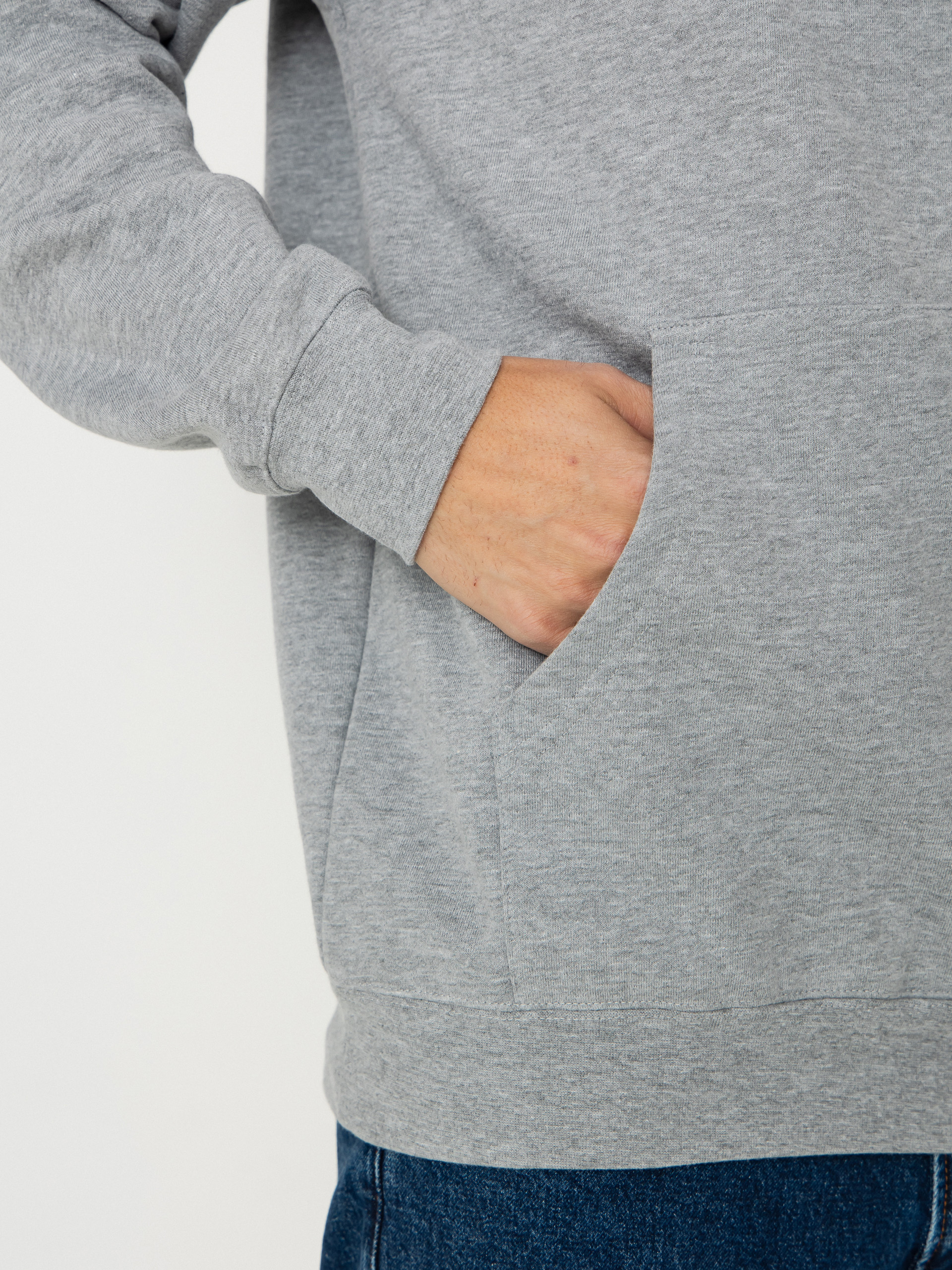 Thunder Script Sweatshirt (heather grey w/black embroidery)