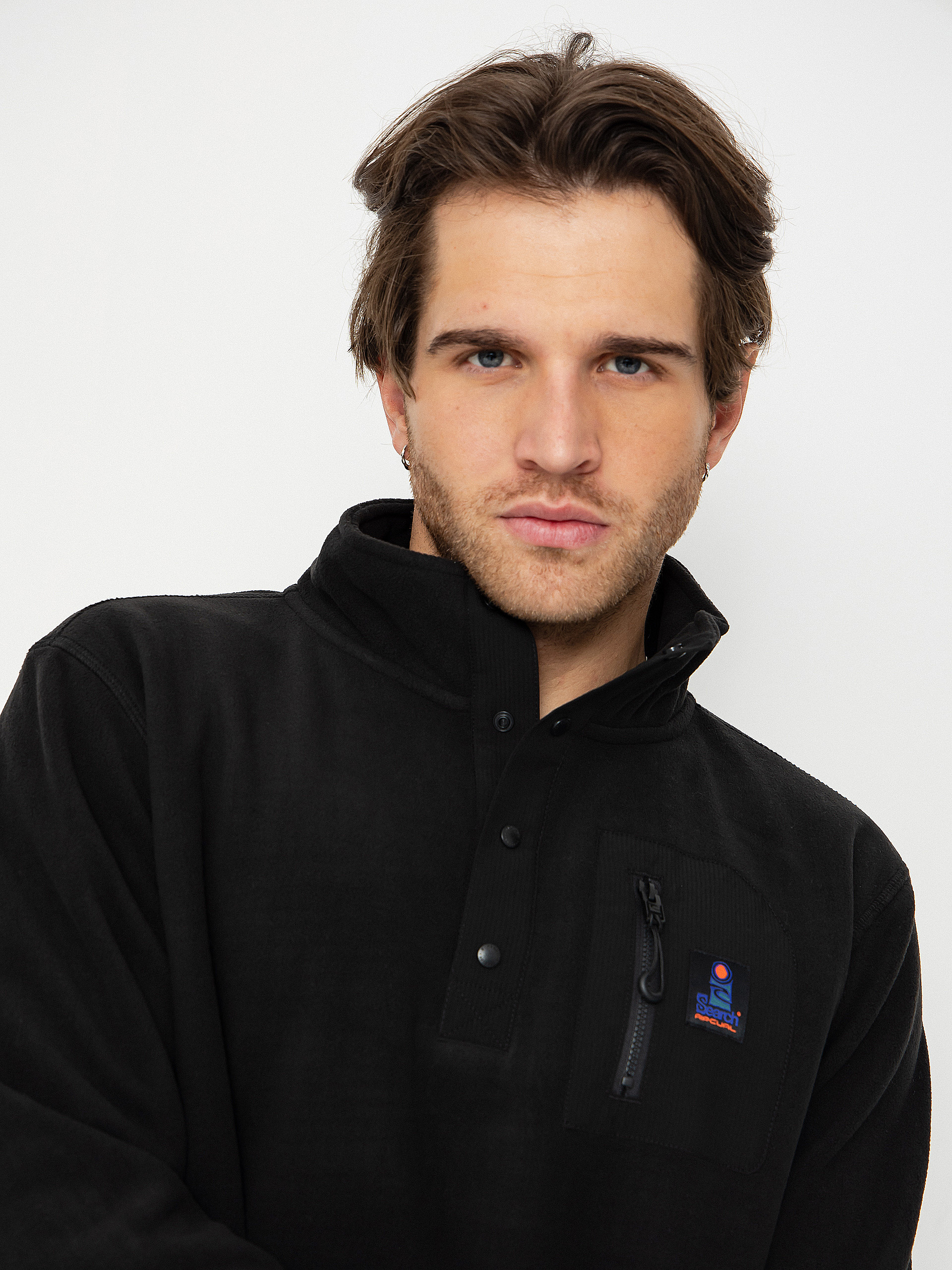 Herren Rip Curl Search Fleece Jacke (black)