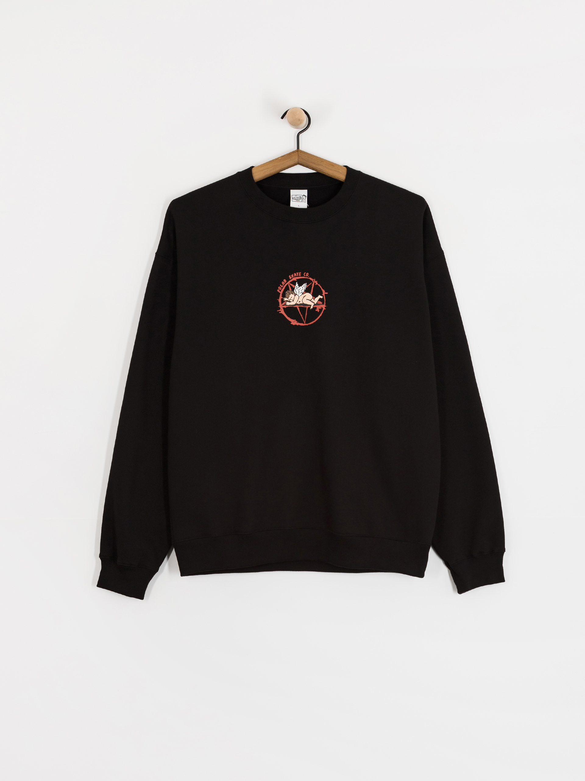 Polar Skate Dave Crewneck Sacrifice Sweatshirt (black)