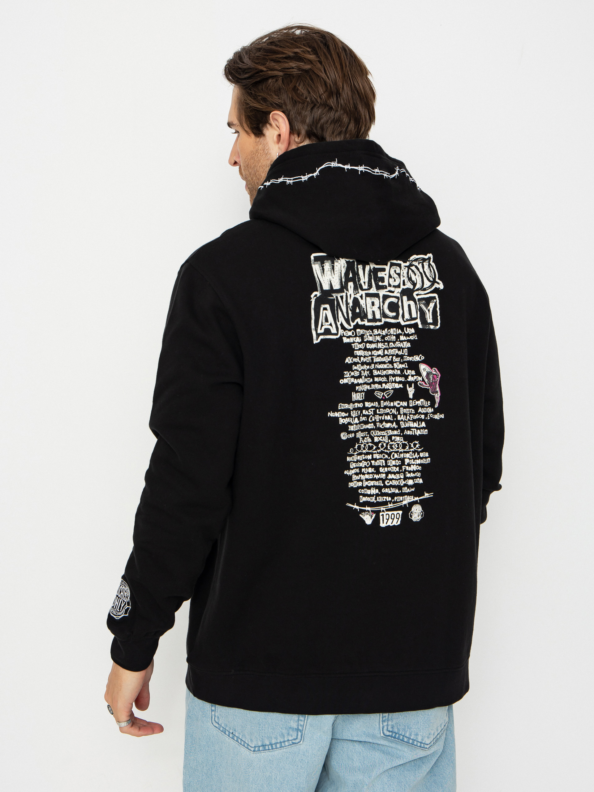 Hurley Hoodie Wave Anarchy HD - black (black)