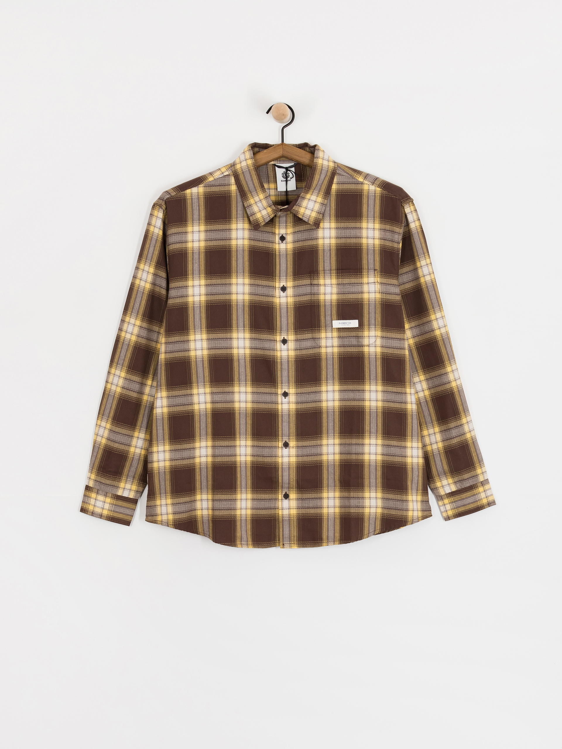 Element All Season 1Pkt Lightweight Shirt (java/cornsilk plaid)