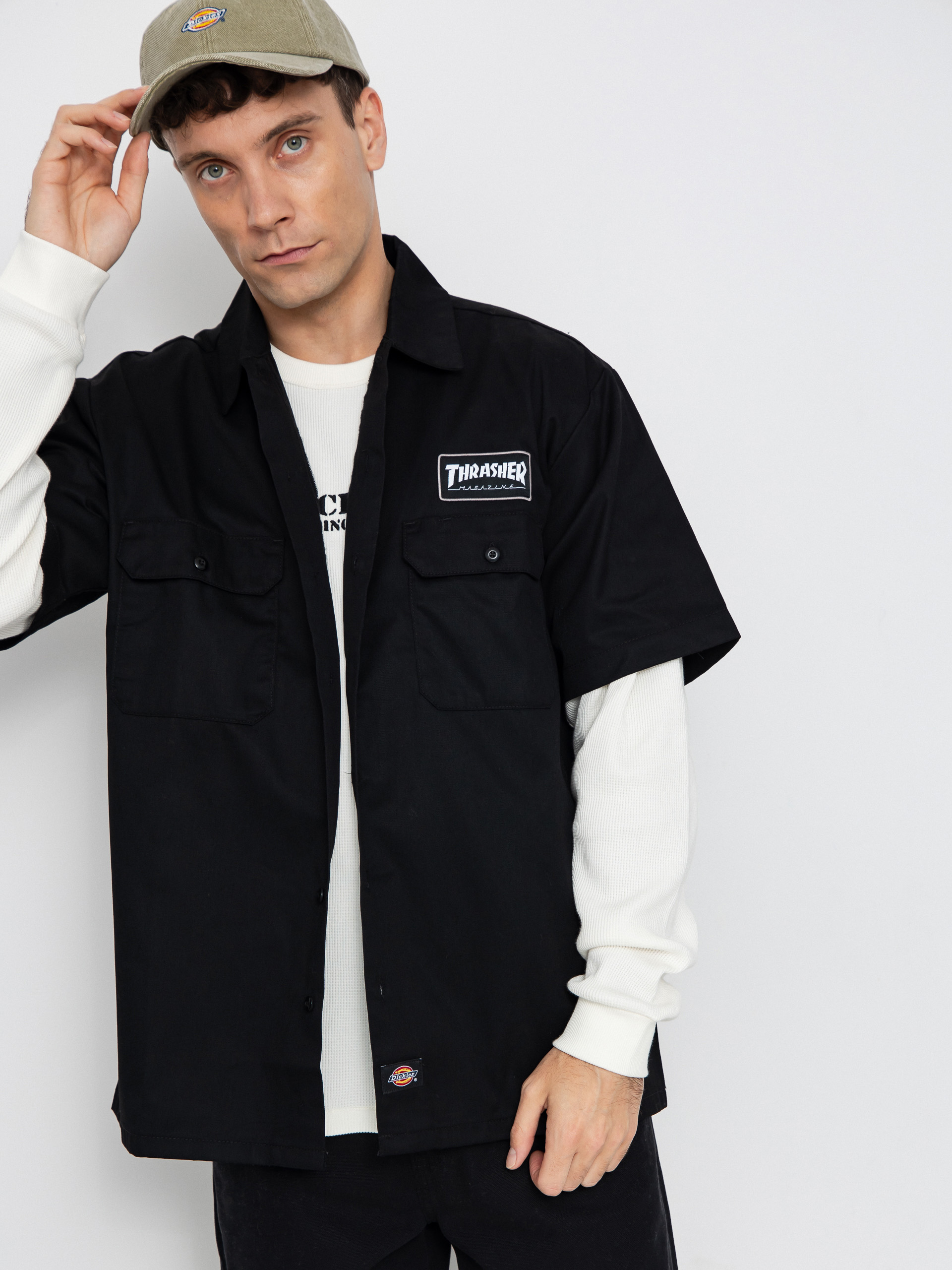 Dickies x Thrasher Work Shirt (black)