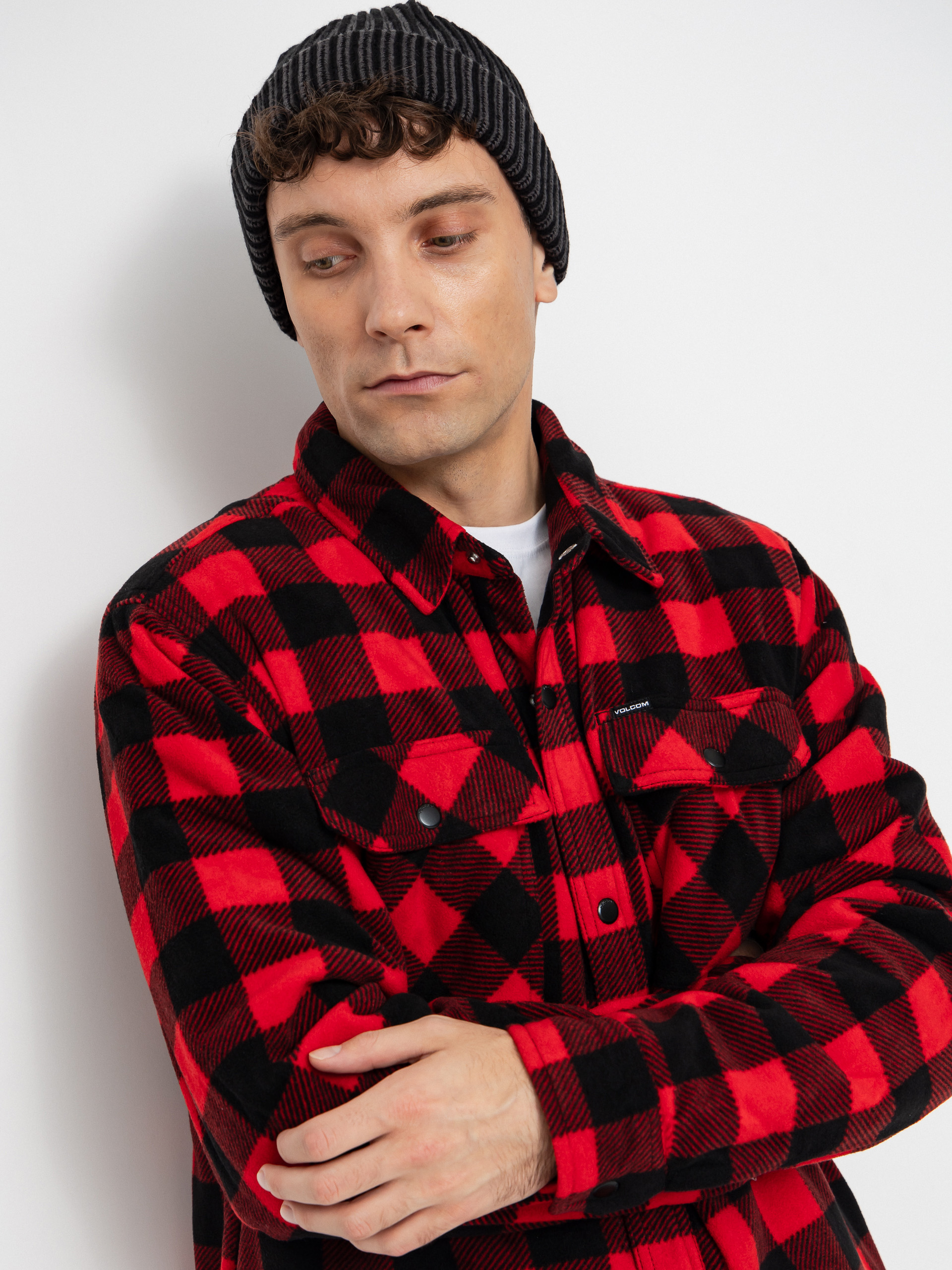 Volcom Hemd Bowered Fleece (lifeguard red)