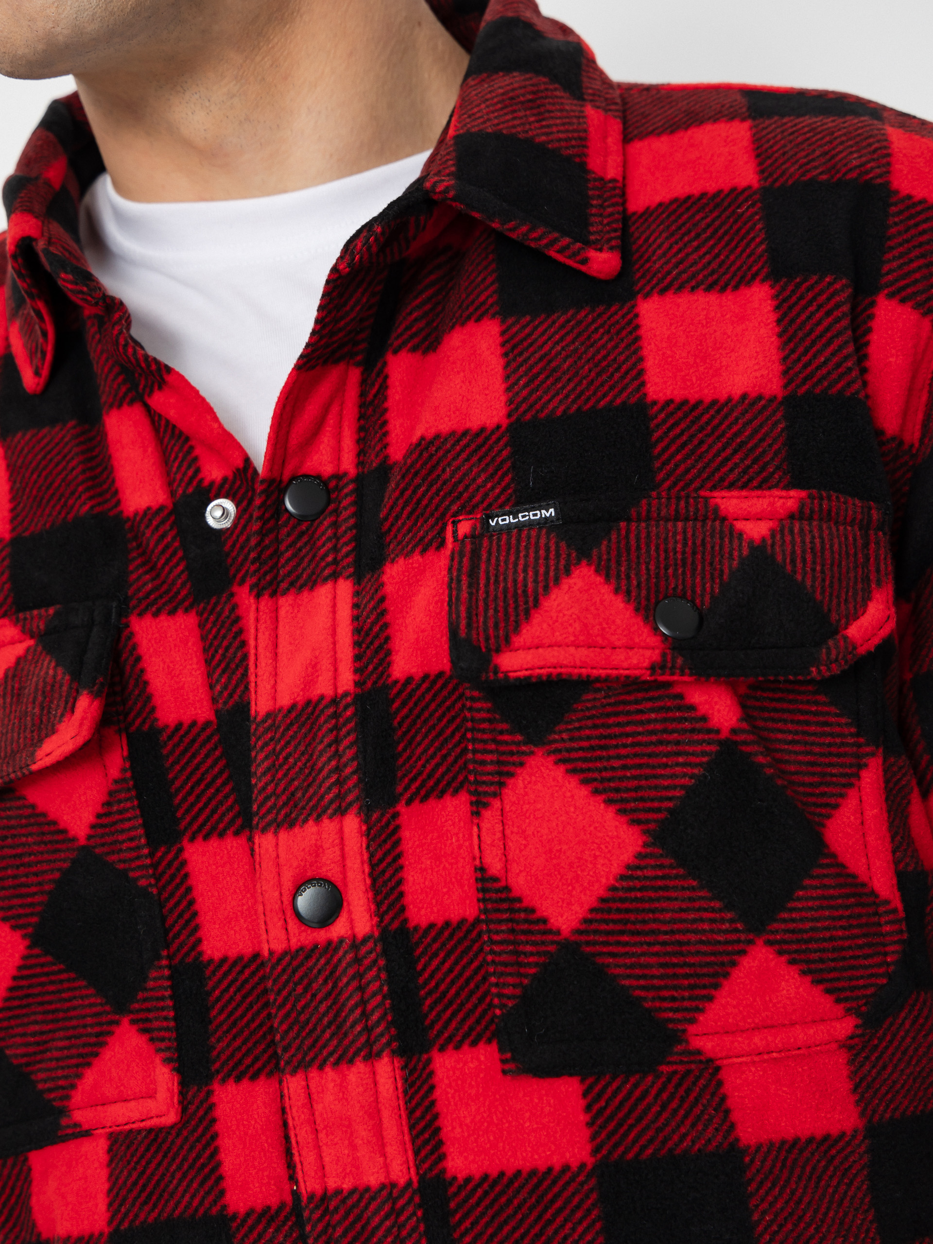 Volcom Hemd Bowered Fleece (lifeguard red)