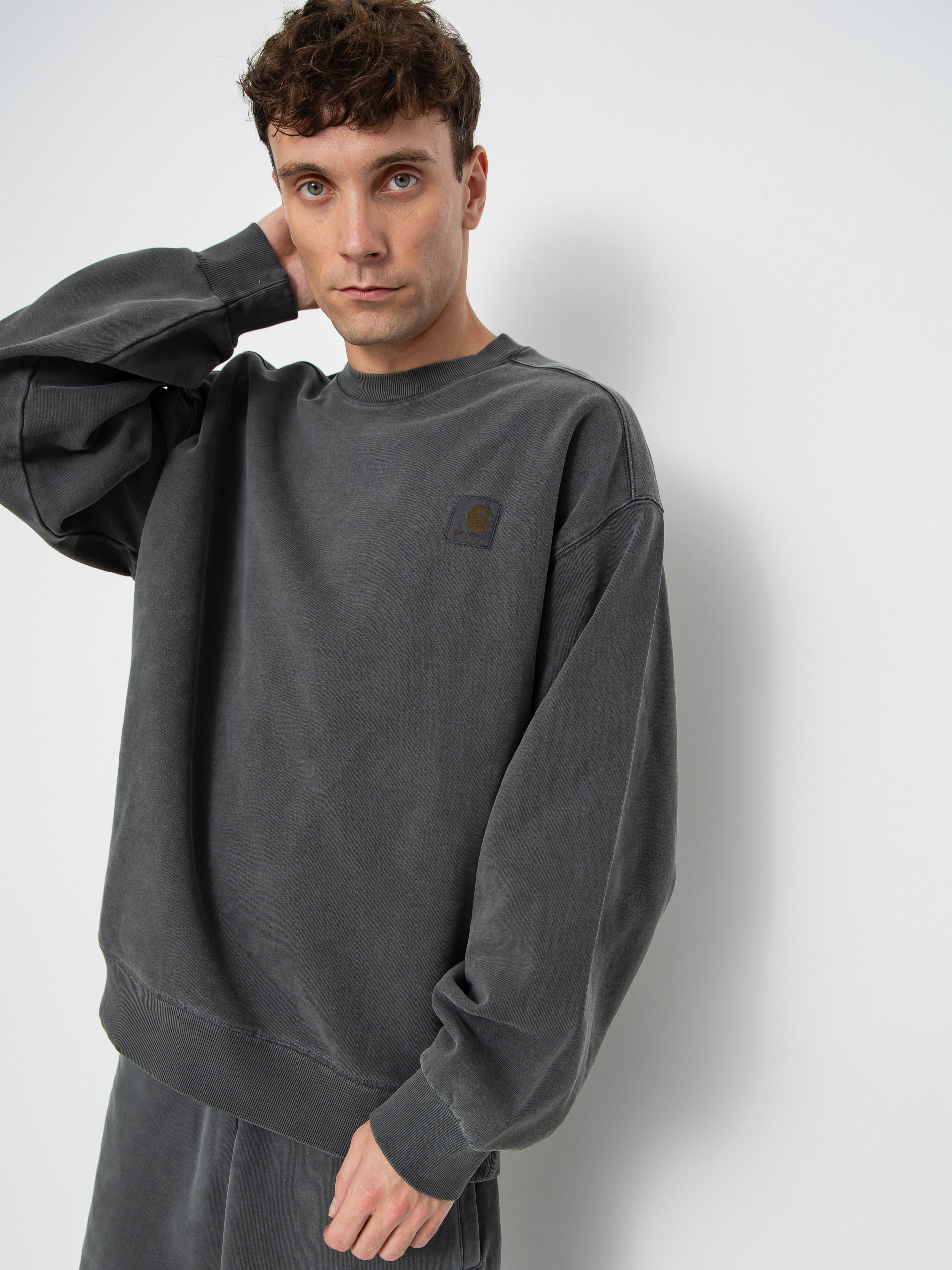 Carhartt WIP VISTA SWEATSHIRT ブラック Carhartt WIP Vista Sweatshirt - black (black/garment dyed)