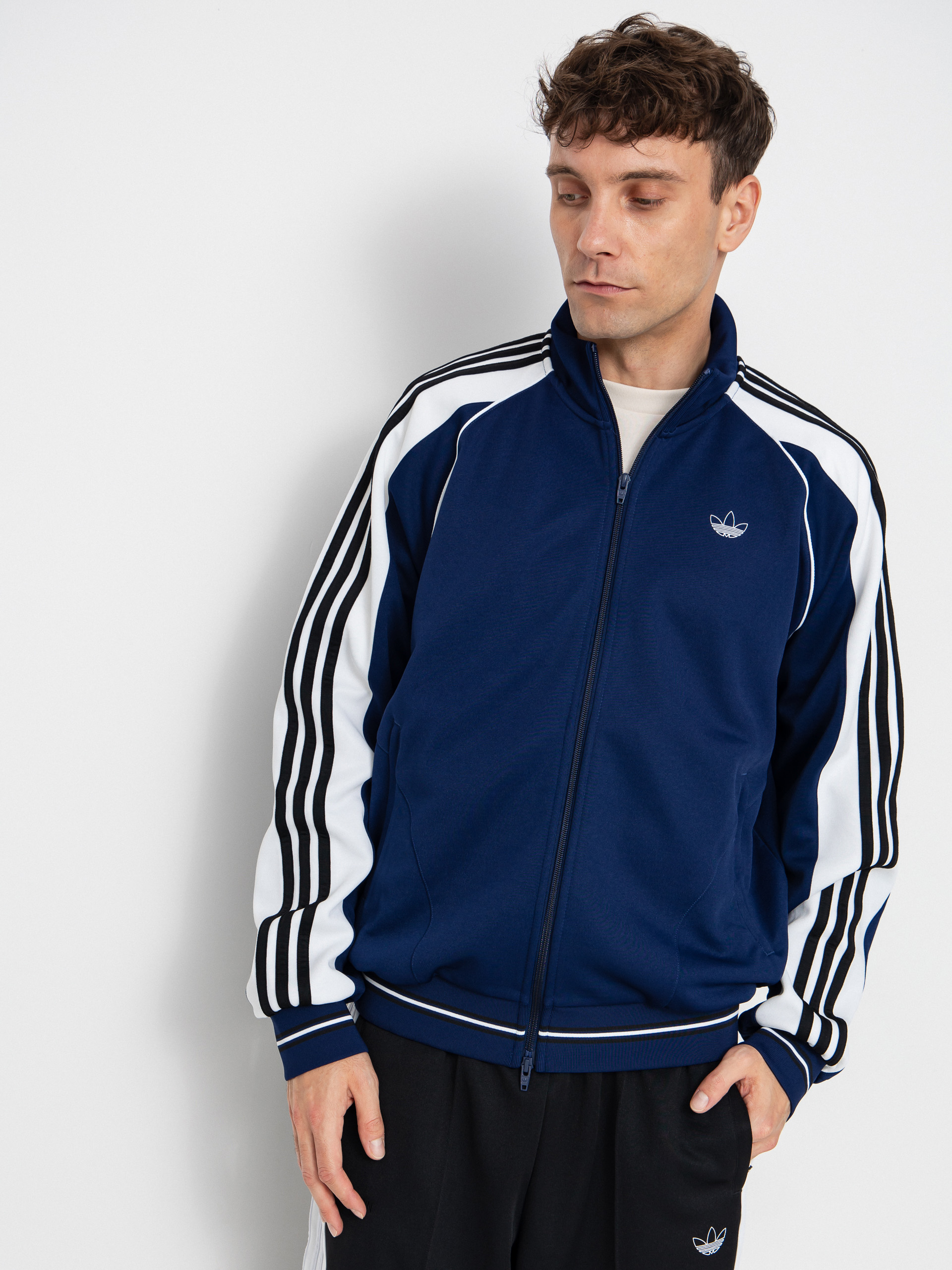 adidas Tyshawn T Jacket - white, navy blue (dkblue/white/black)